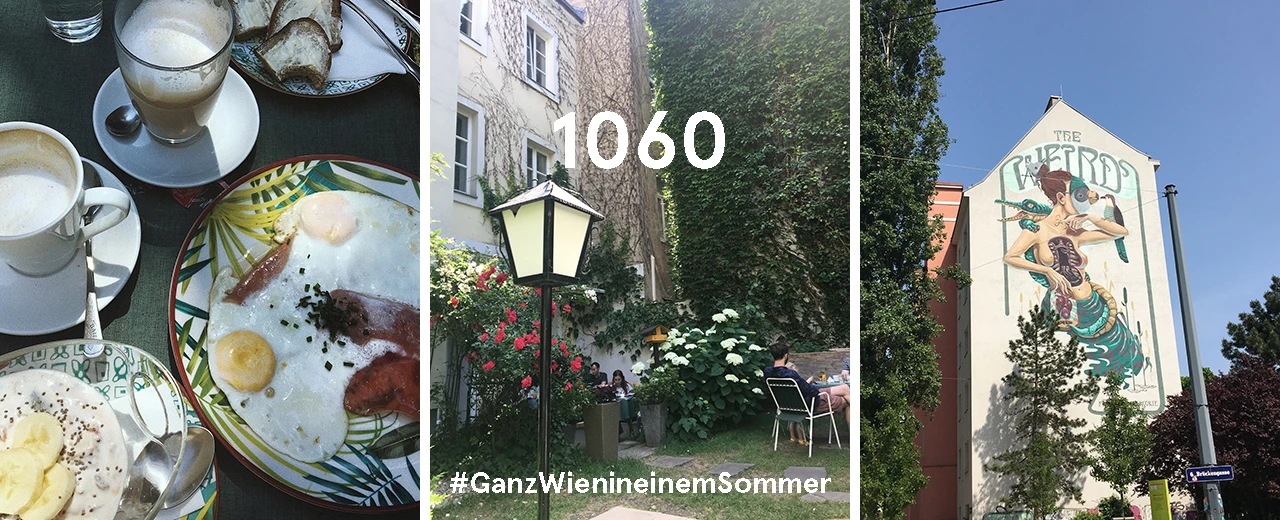 © Anna Gugerell Frühstück, Gastgarten & Streetart in Wien (1060). #GanzWienineinemSommer