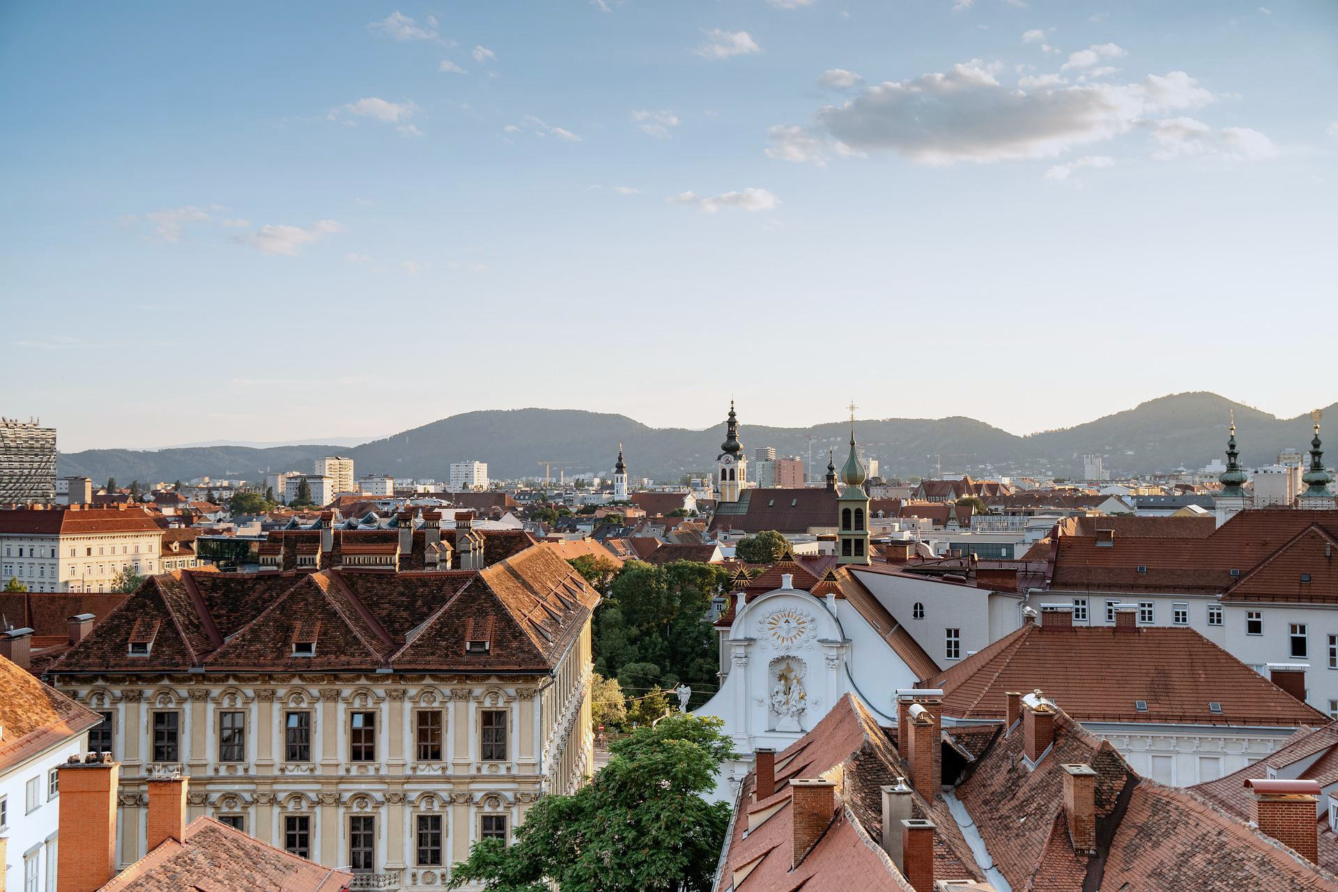Fernsicht über Graz