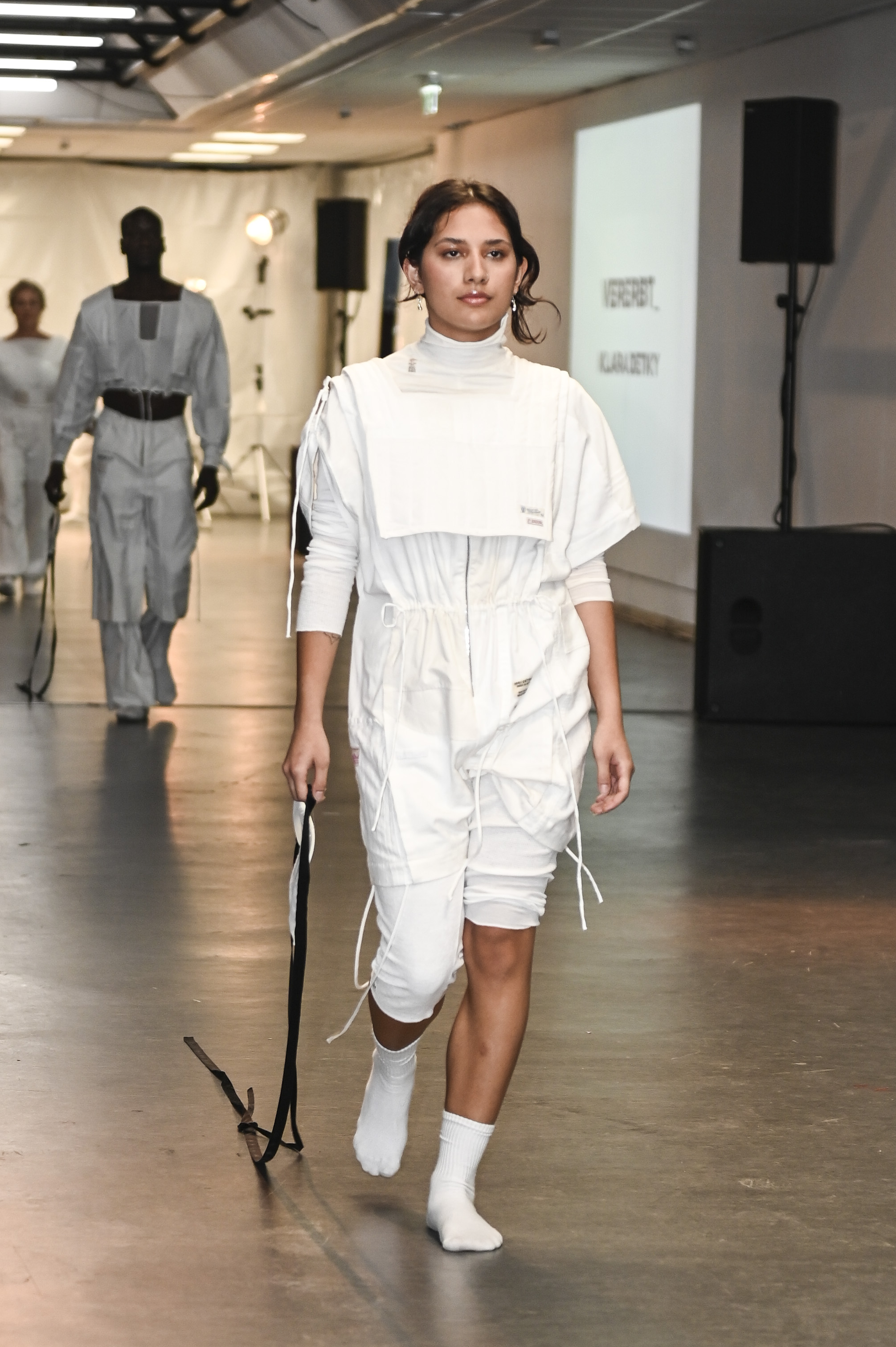 white overall