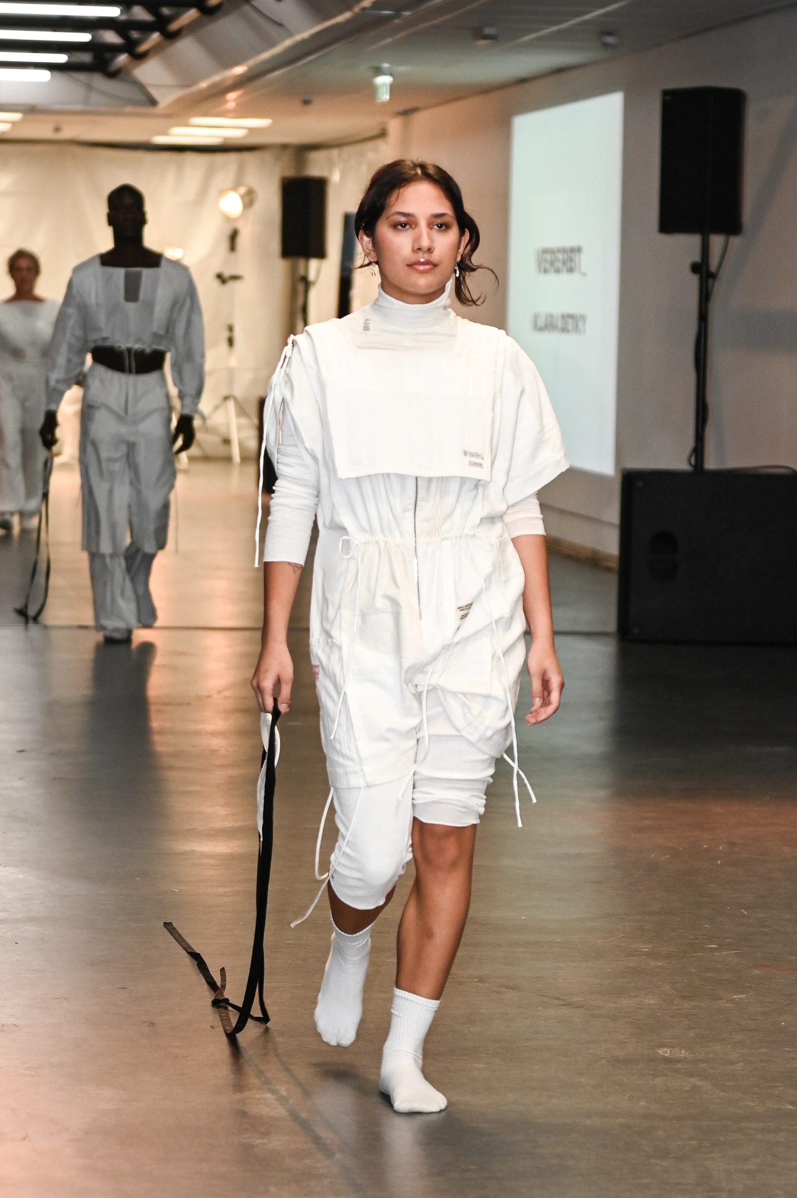 white overall