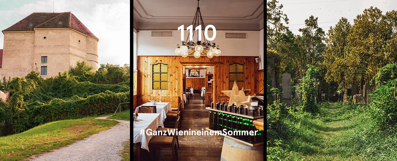 Triptychon: Burg, Restaurant, Friedhof.  #GanzWieninmeinemSommer