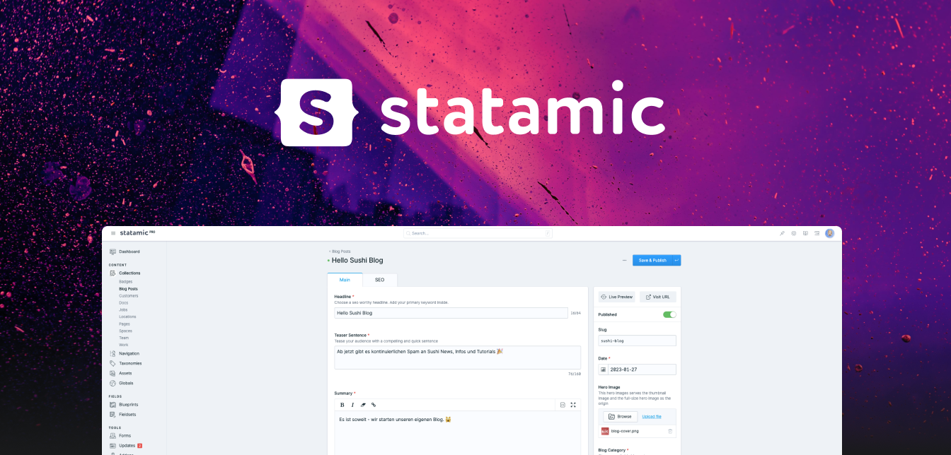 Das headless CMS Statamic begeistert Benutzer mit seinem Simplizismus.