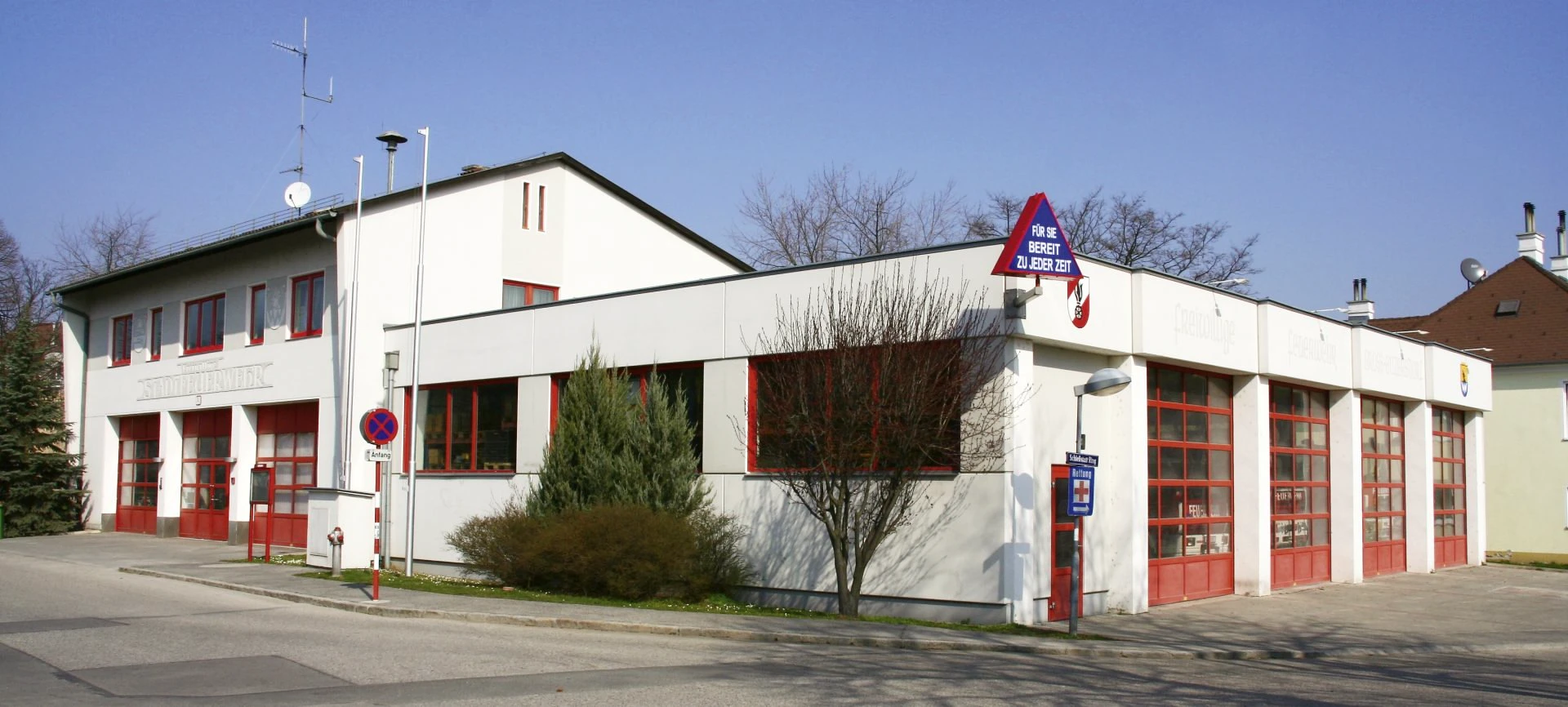 Zubau Fahrzeughalle, 1993