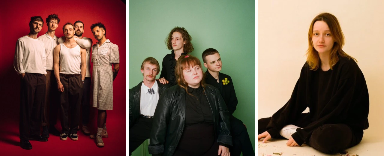 Konzerte im Juni: Fotos von drei Musikbands.