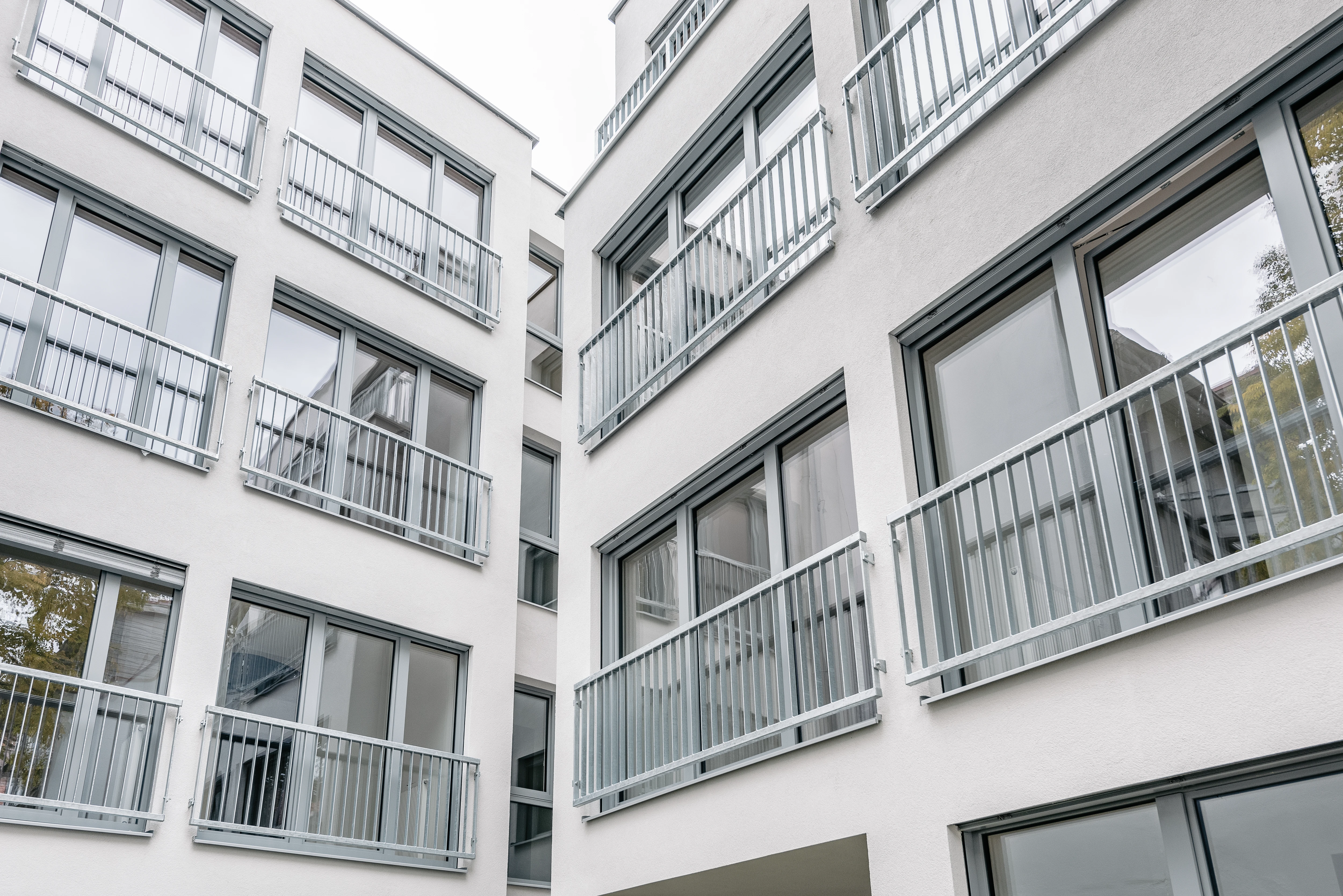 Neubau Fassade Innenhofansicht