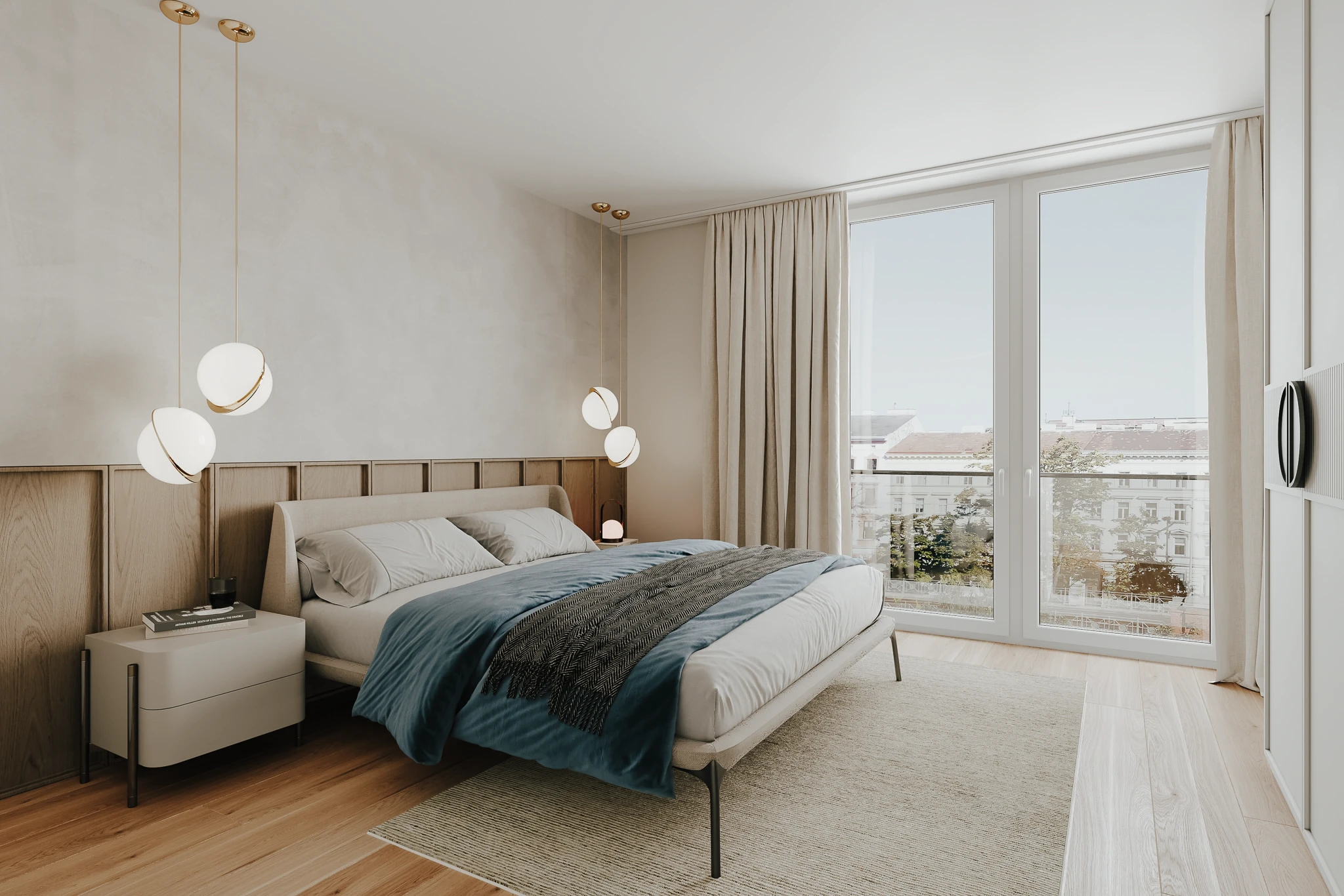 Schlafzimmer im Bauherrenmodell am Währinger Gürtel 134, 1090 Wien