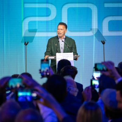 Arnold Schwarzenegger in Wien und wir mittendrin