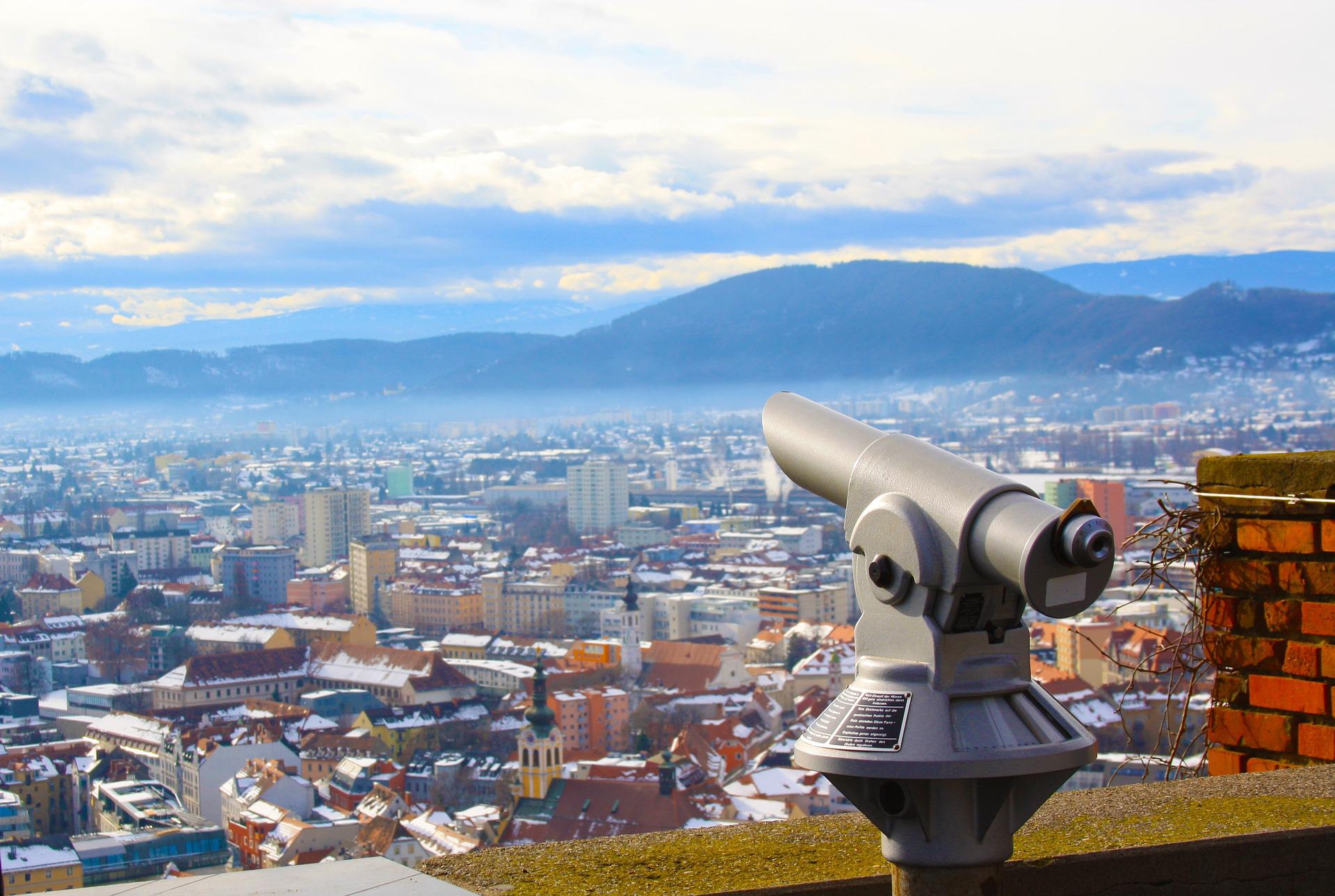 Fernsicht über Graz
