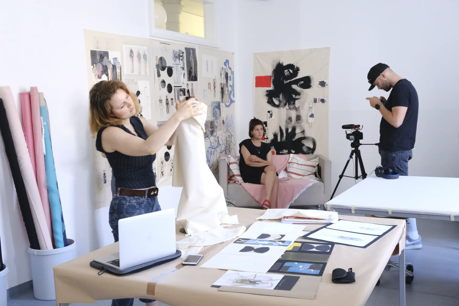 Arbeit im Atelier