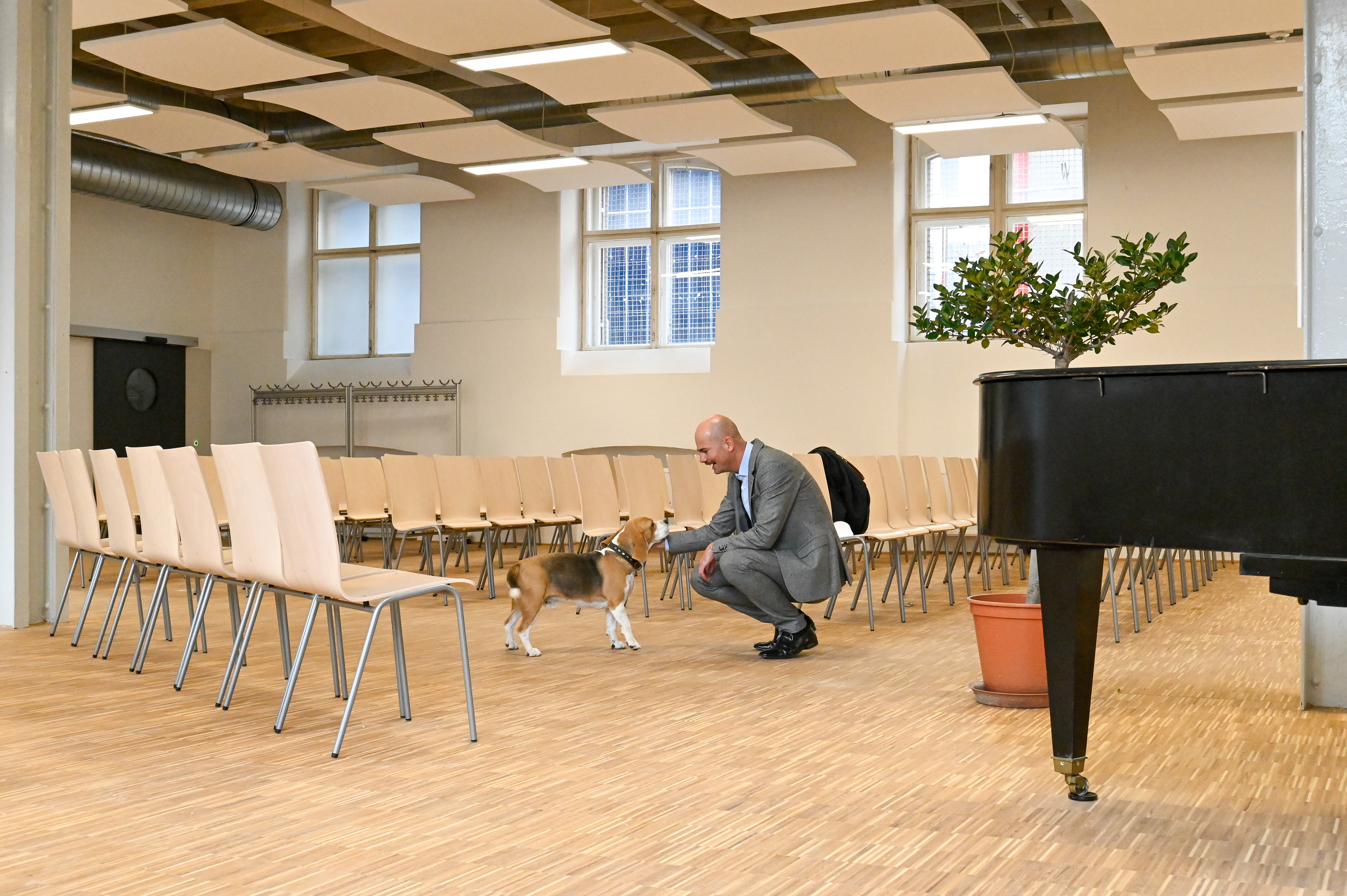 Direktor und Vivaldi im neuen Festsaal
