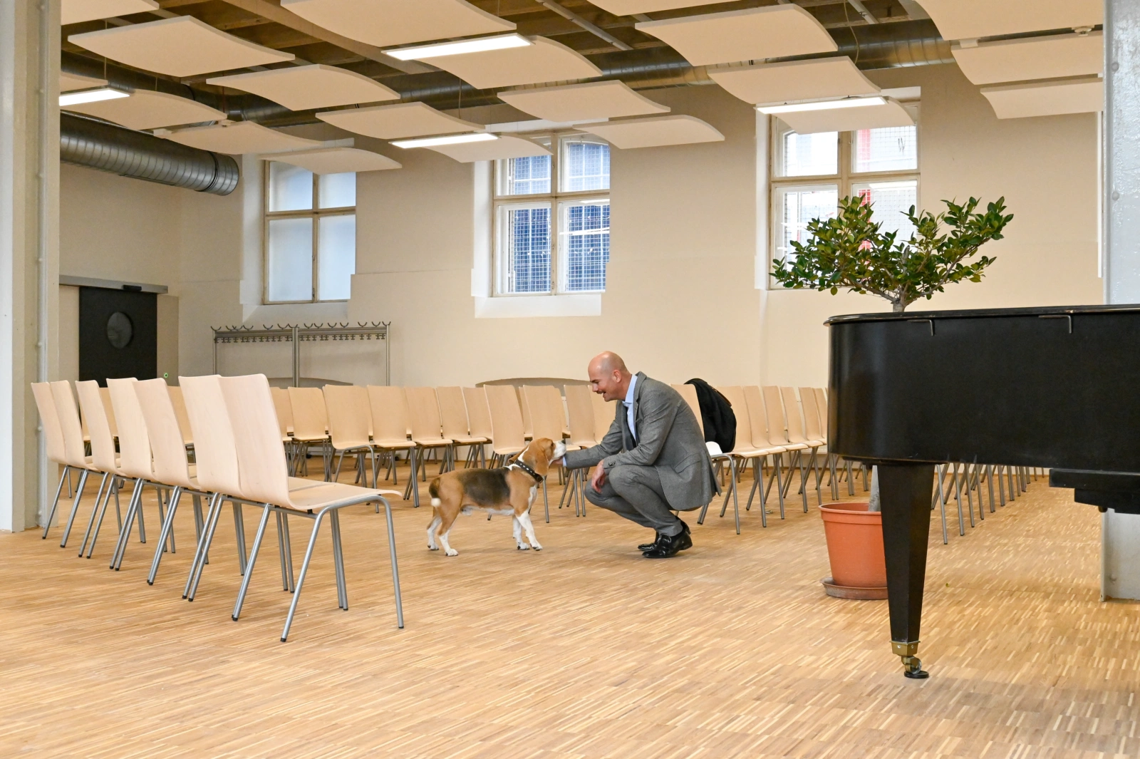 Direktor und Vivaldi im neuen Festsaal