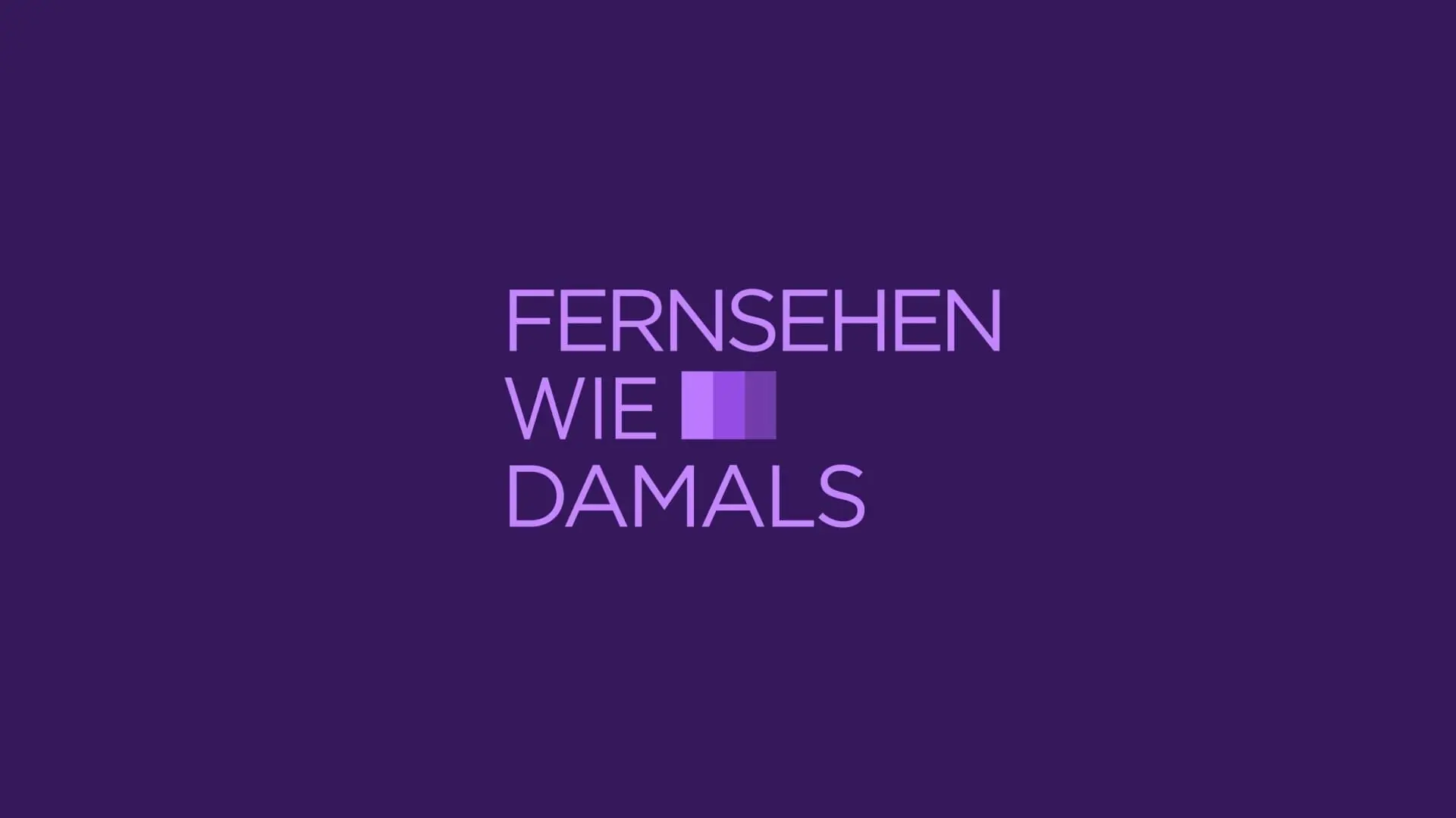 Fernsehen wie damals