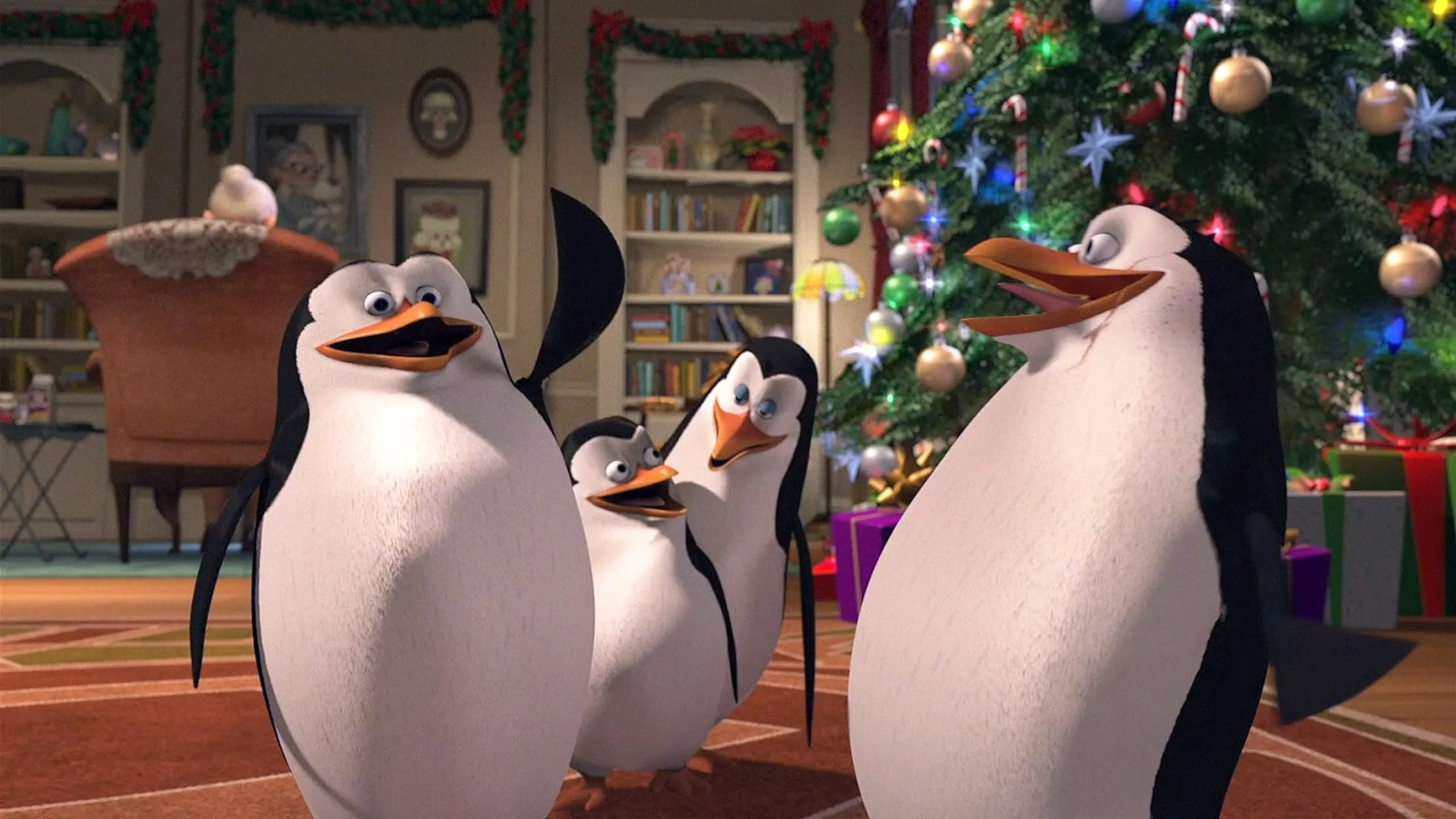 Die Madagascar Pinguine in vorweihnachtlicher Mission