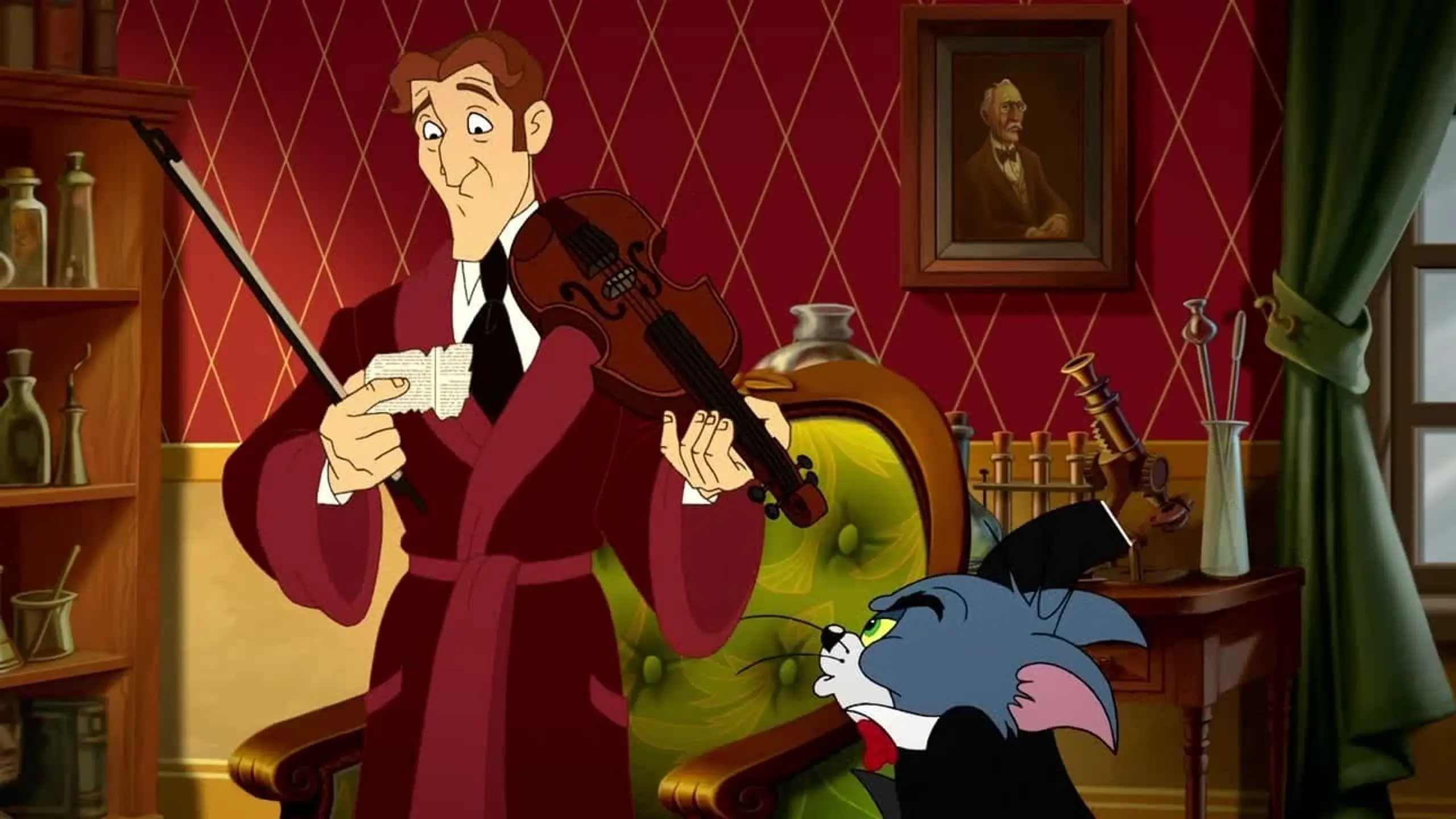 Tom & Jerry als Sherlock Holmes und Dr. Watson