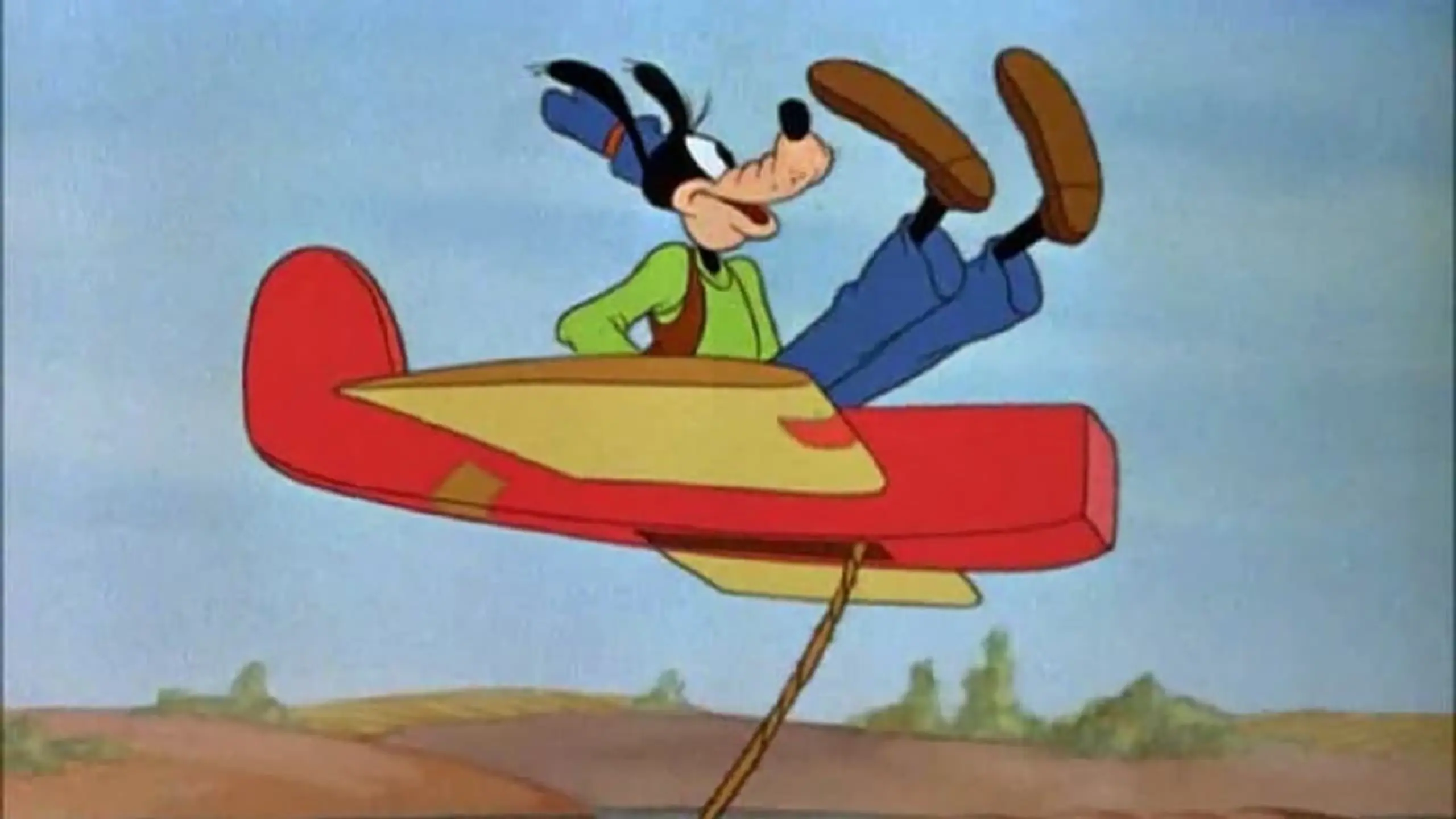 Goofy's Segelflugzeug