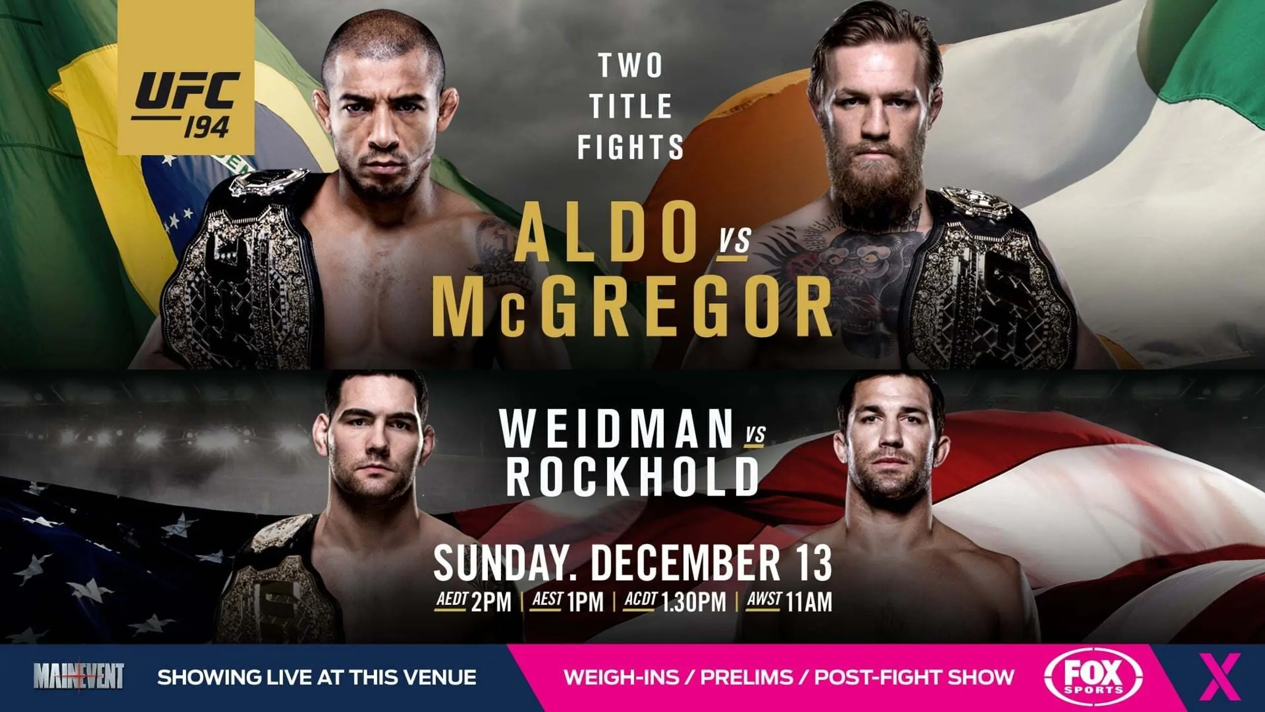 UFC 194: Aldo vs. McGregor