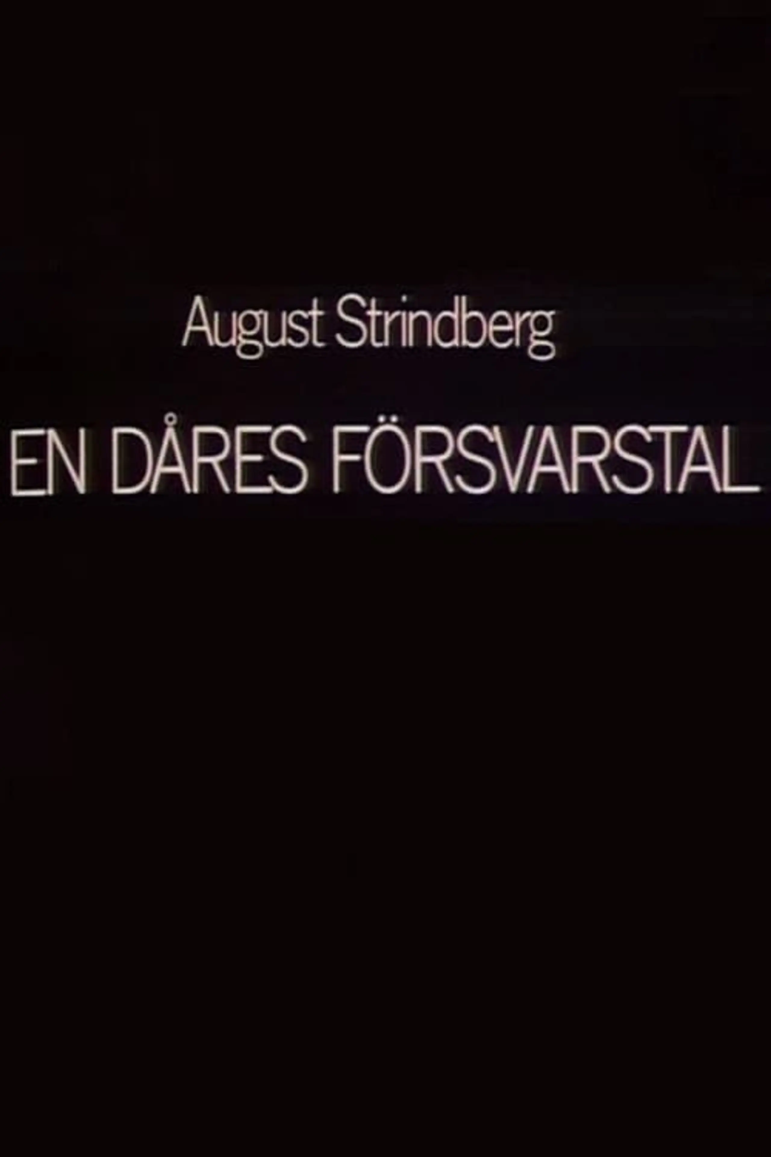 En dåres försvarstal