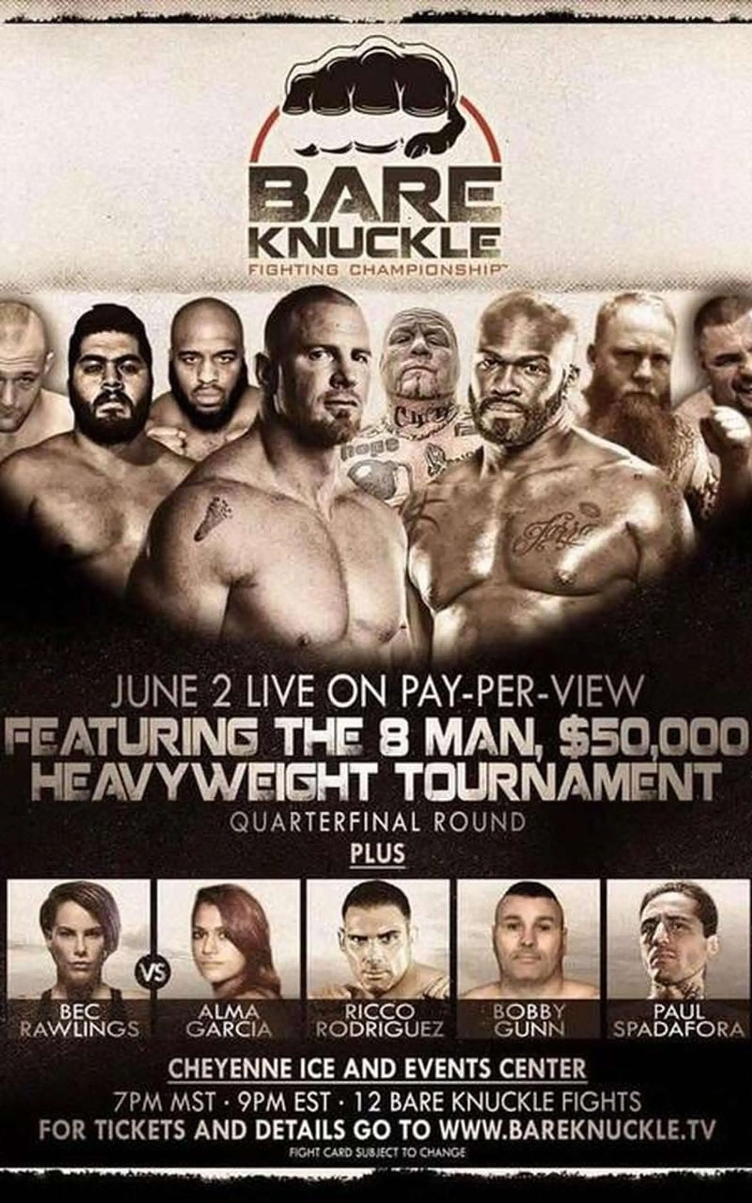 Bare Knuckle Fighting Championship 1