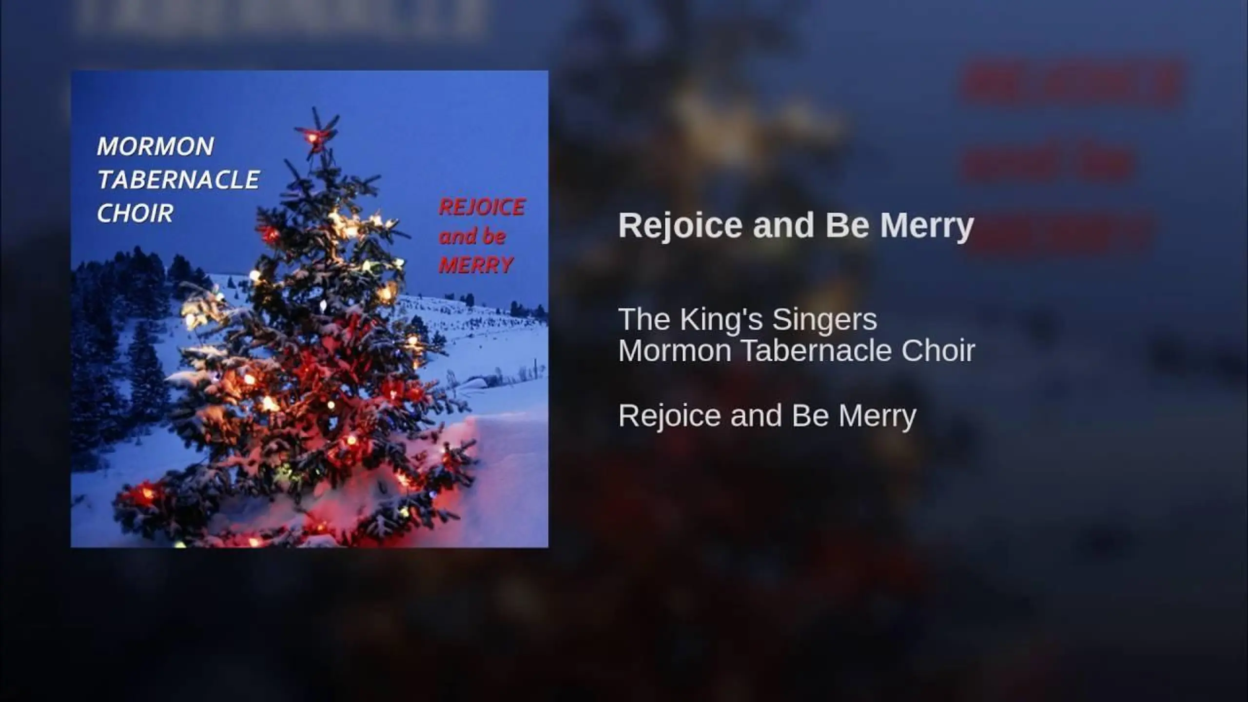 Rejoice and Be Merry!