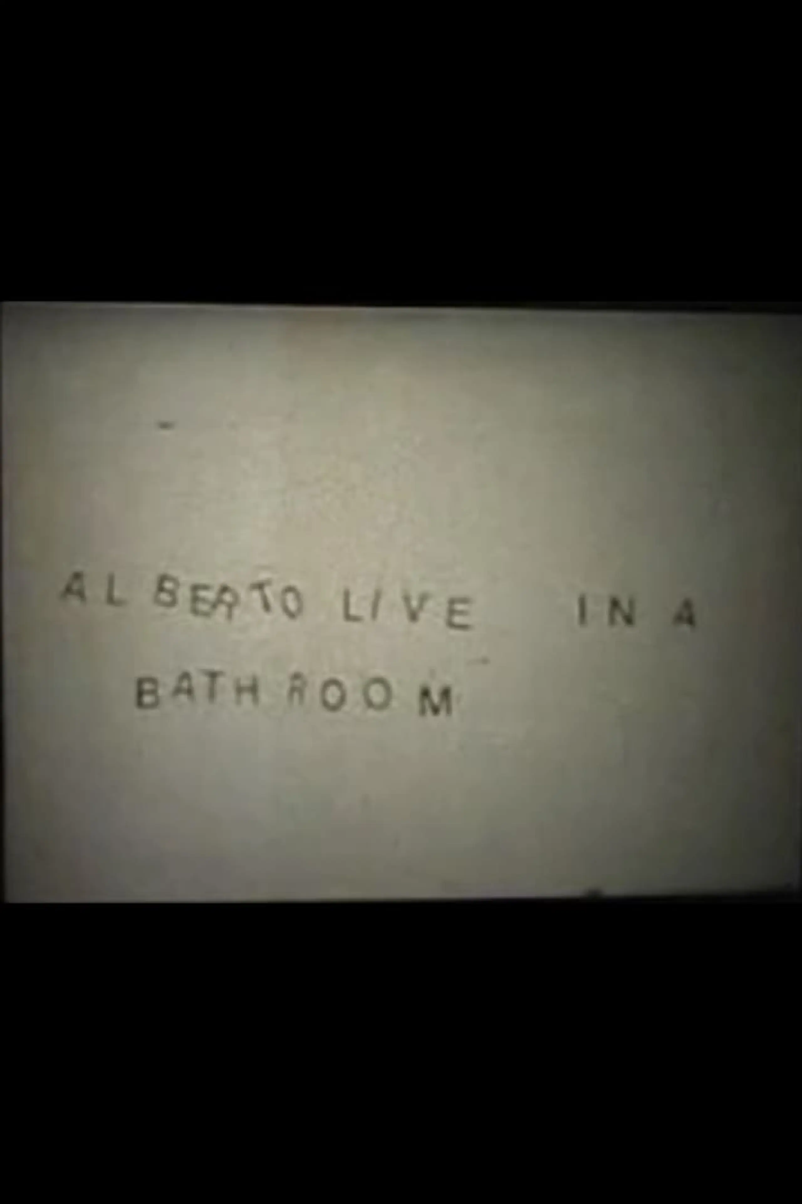 Alberto Lives in a Bathroom