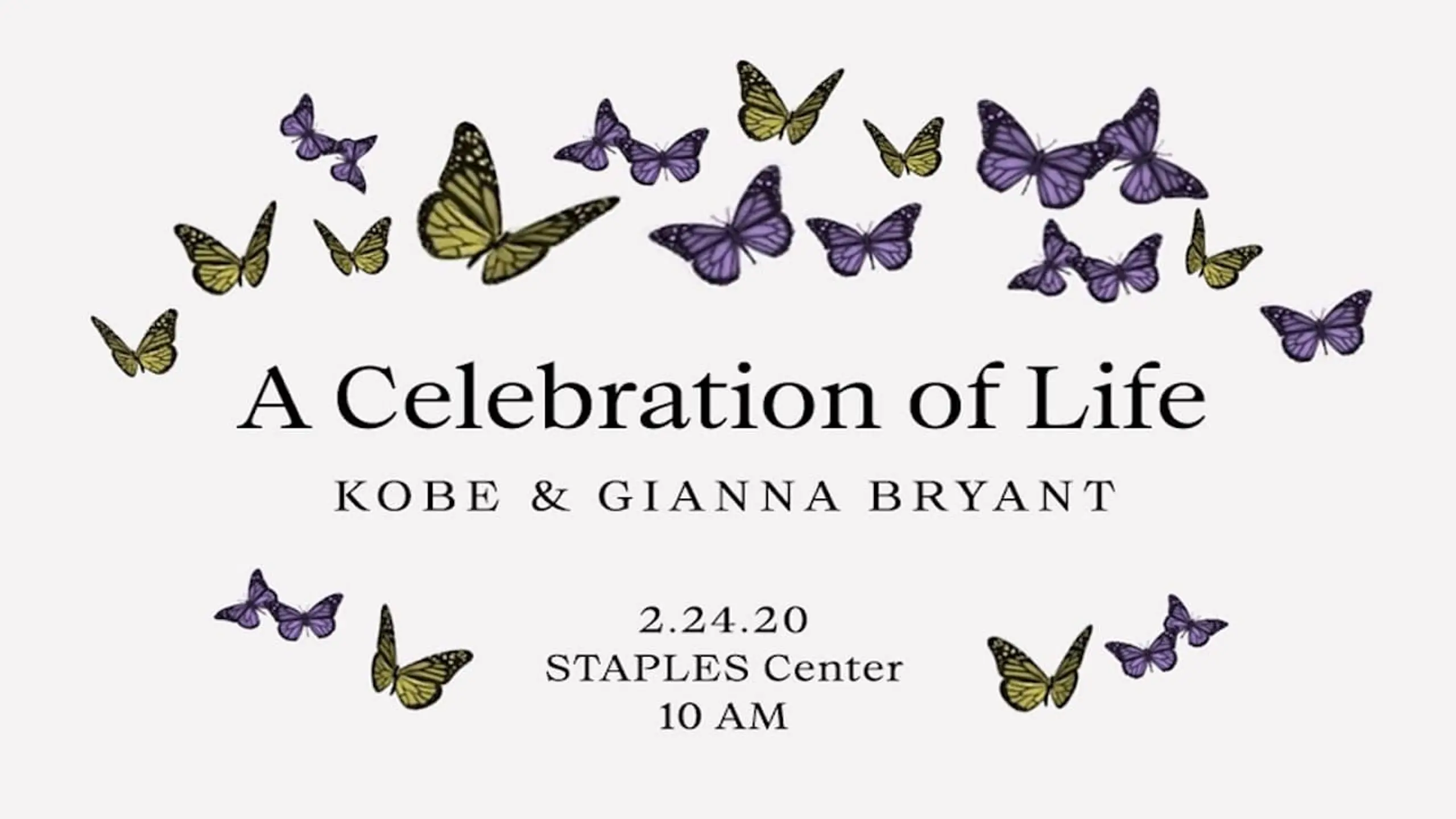 A Celebration of Life for Kobe and Gianna Bryant