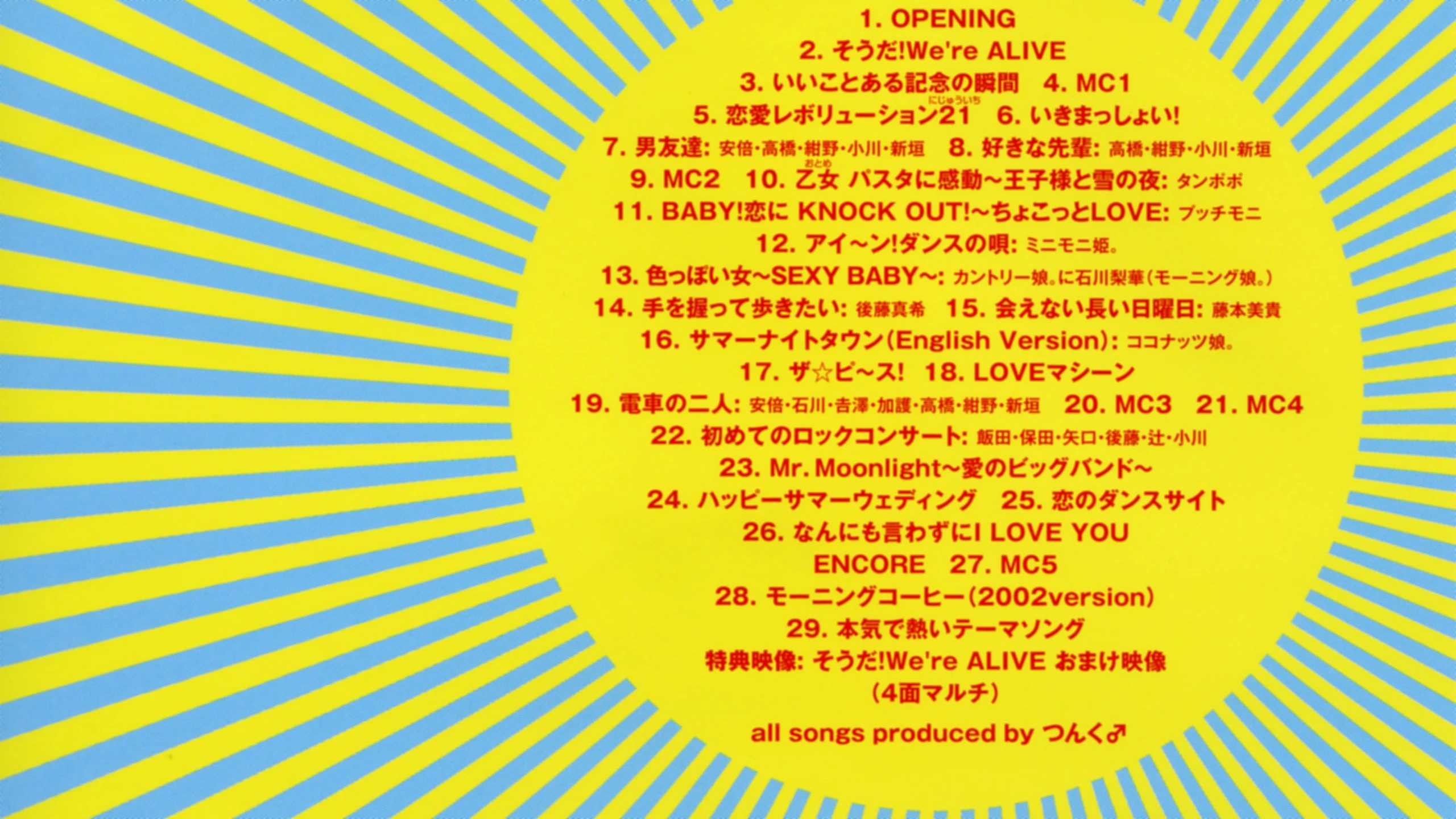 モーニング娘。2002春 “LOVE IS ALIVE!” at さいたまスーパーアリーナ