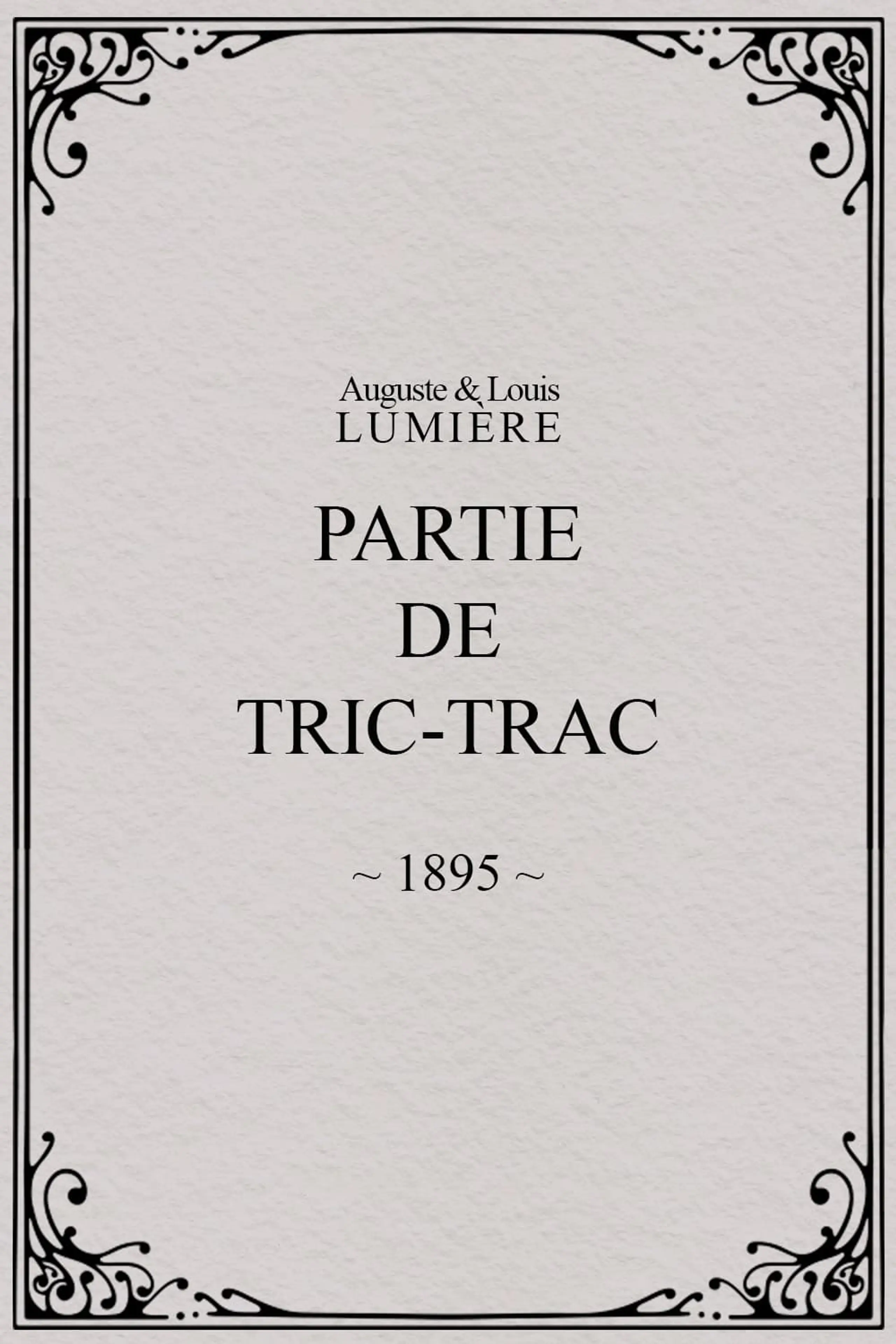 Partie de tric-trac