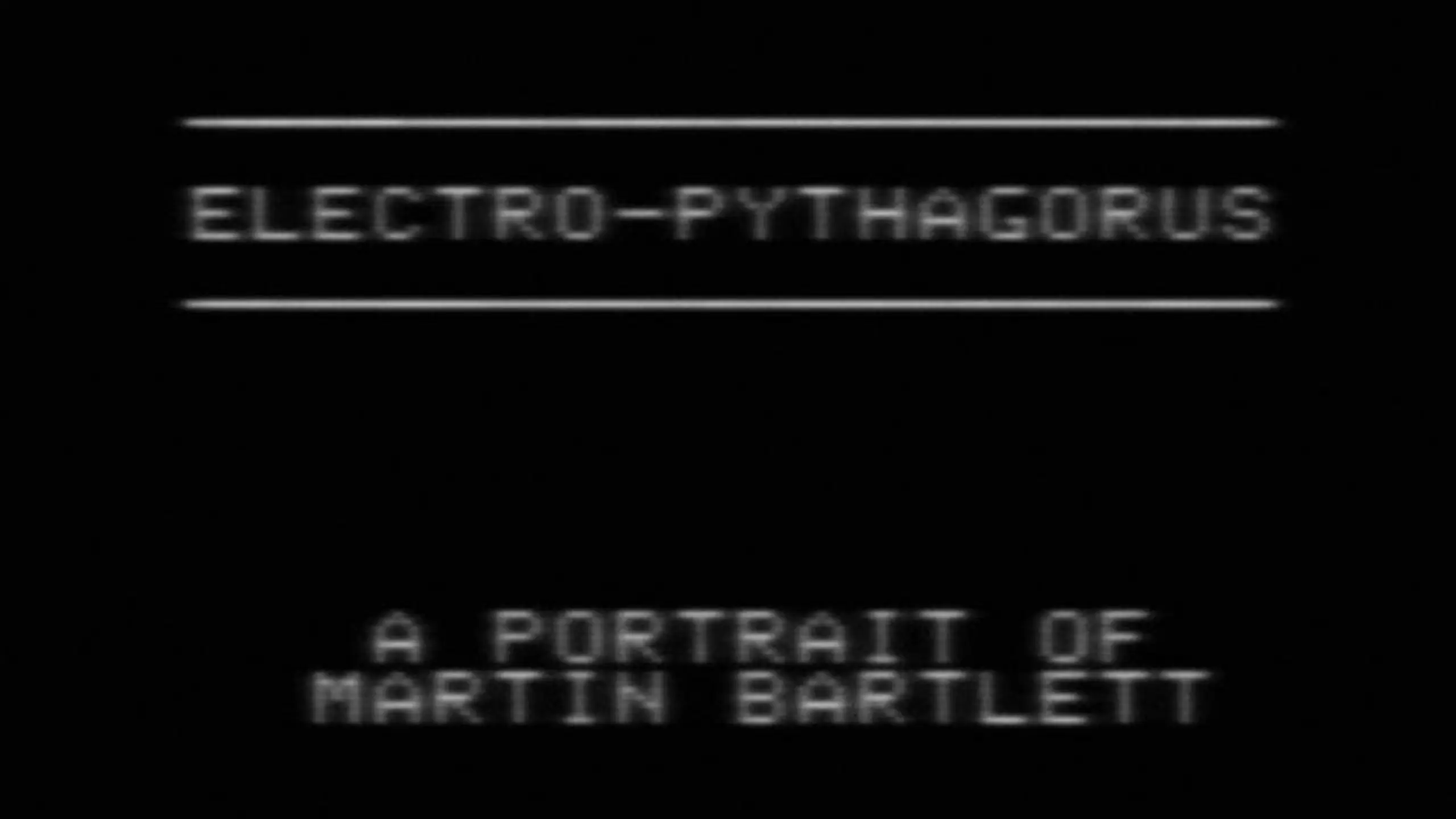 Electro-Pythagorus: A Portrait of Martin Bartlett