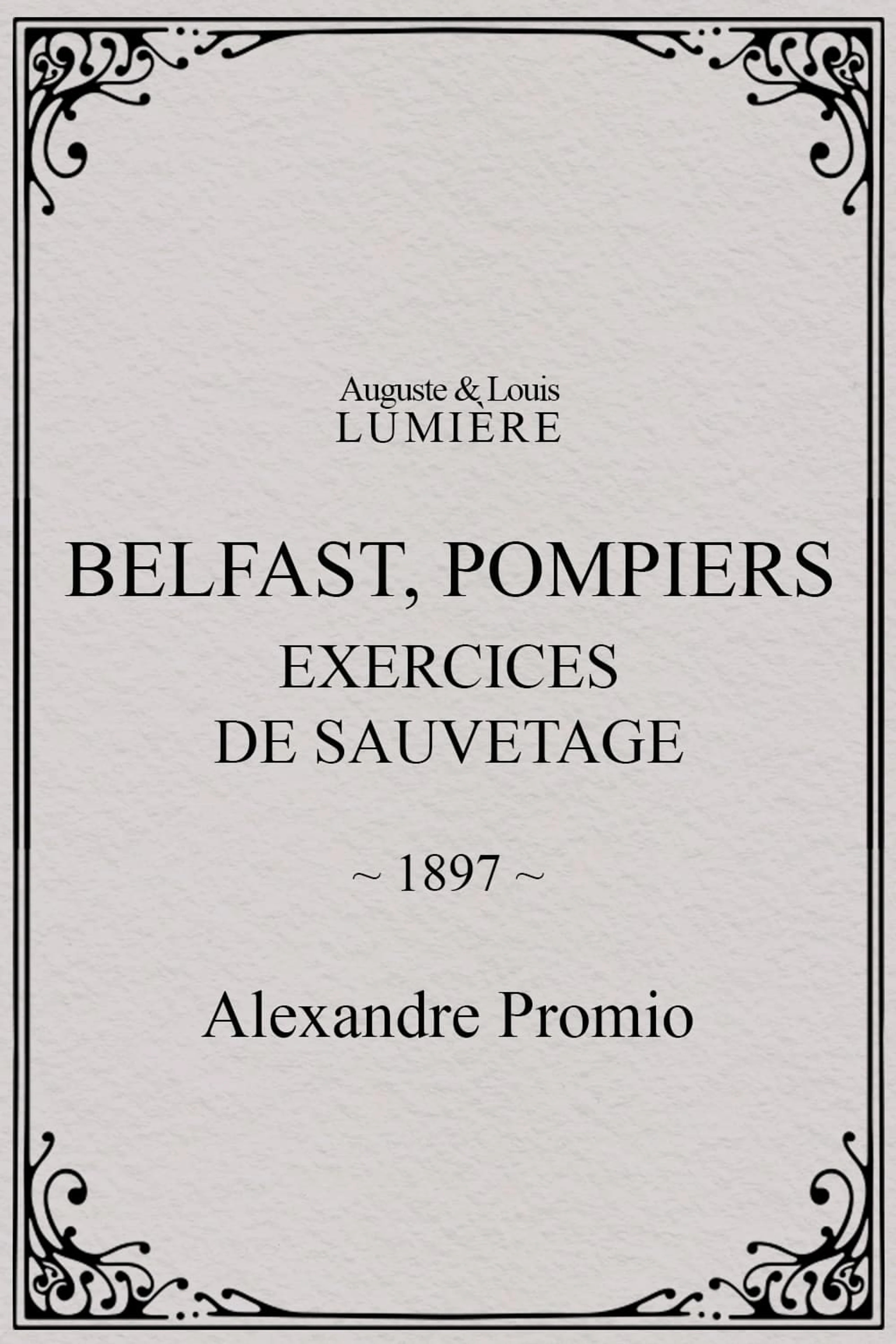 Belfast, pompiers : exercices de sauvetage