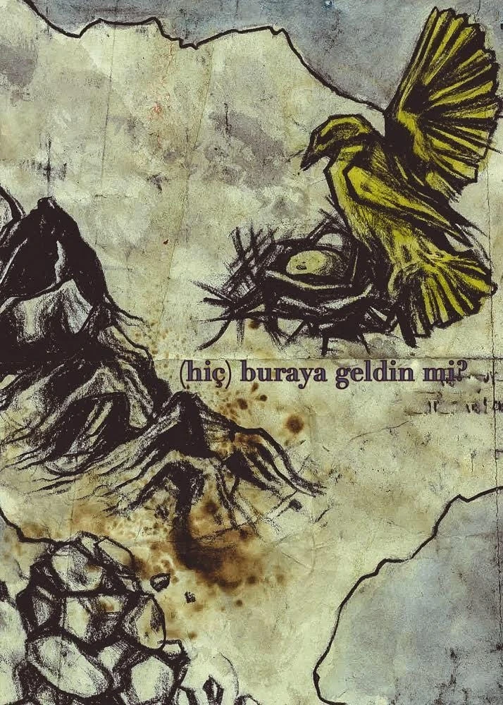 (hiç) buraya geldin mi?