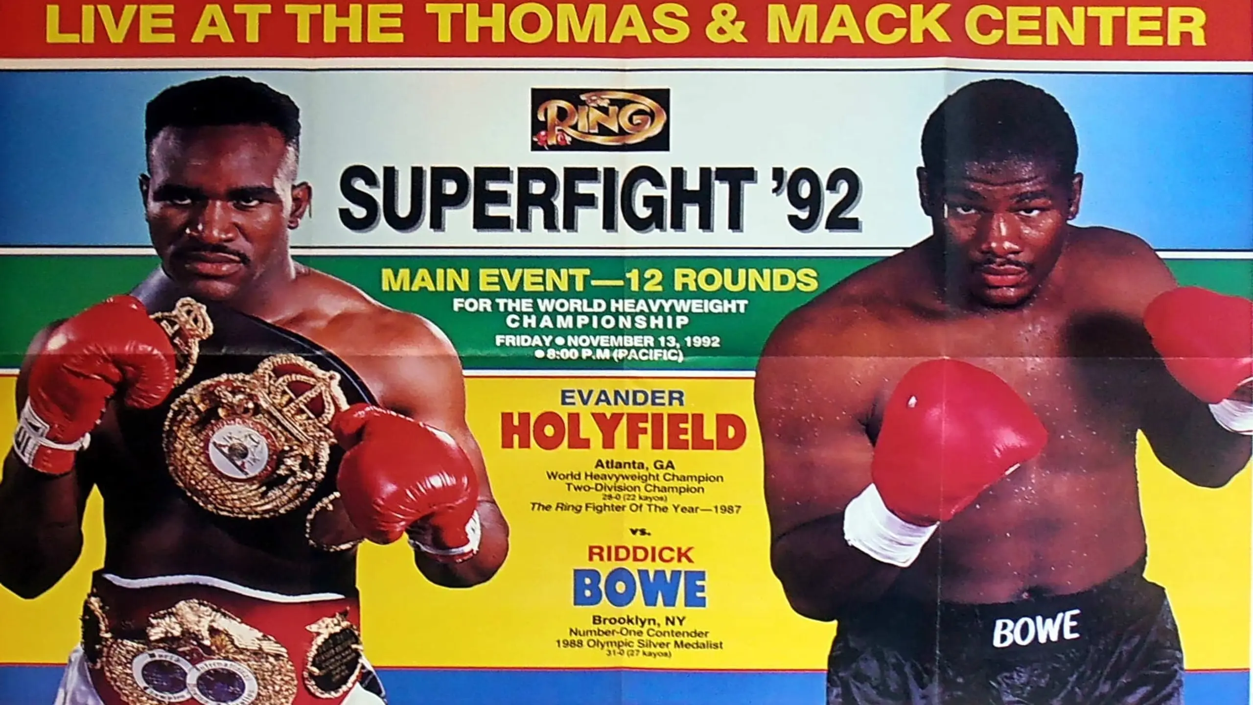 Evander Holyfield vs Riddick Bowe I