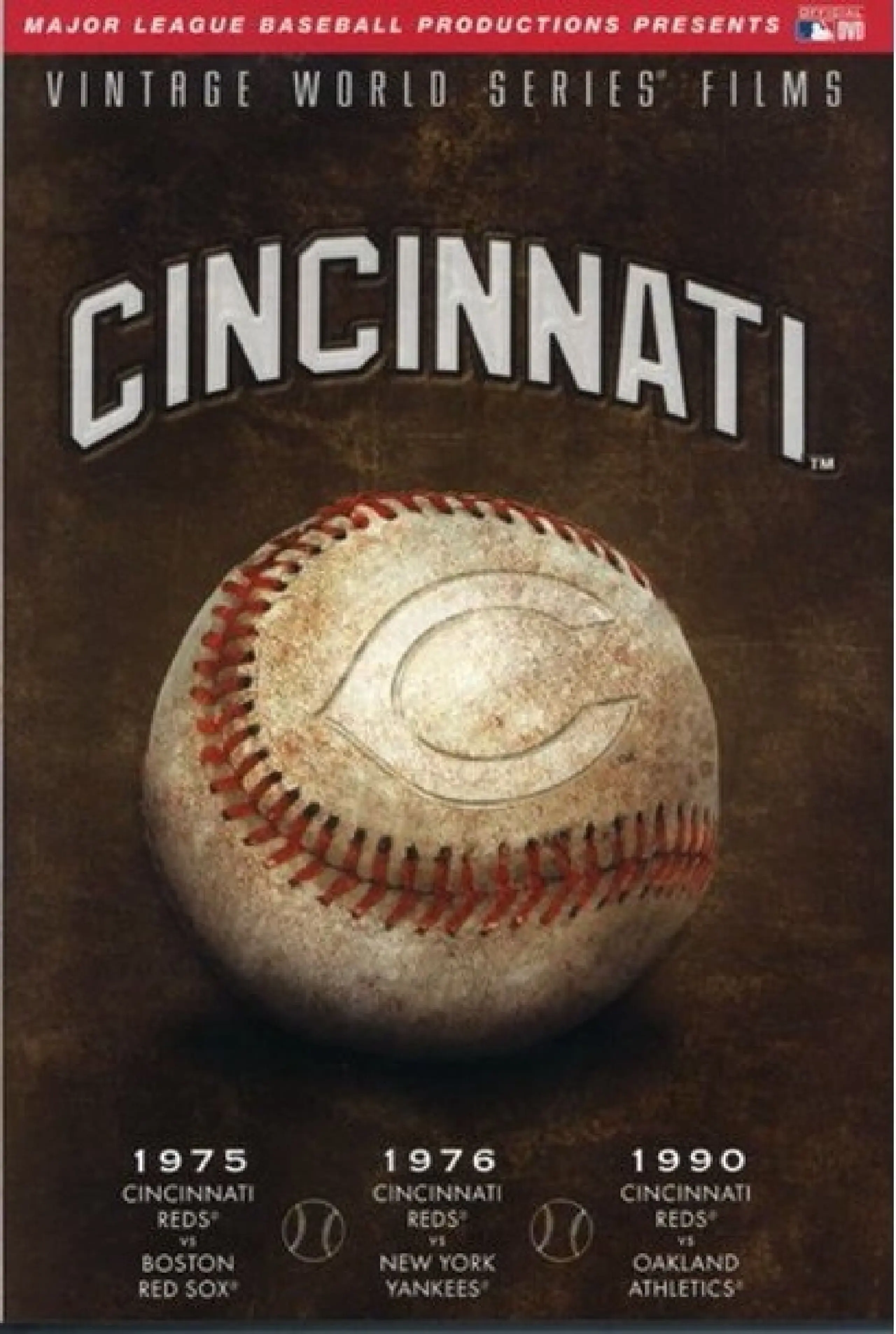 MLB Vintage World Series Films - Cincinnati Reds (1975, 1976, 1990)