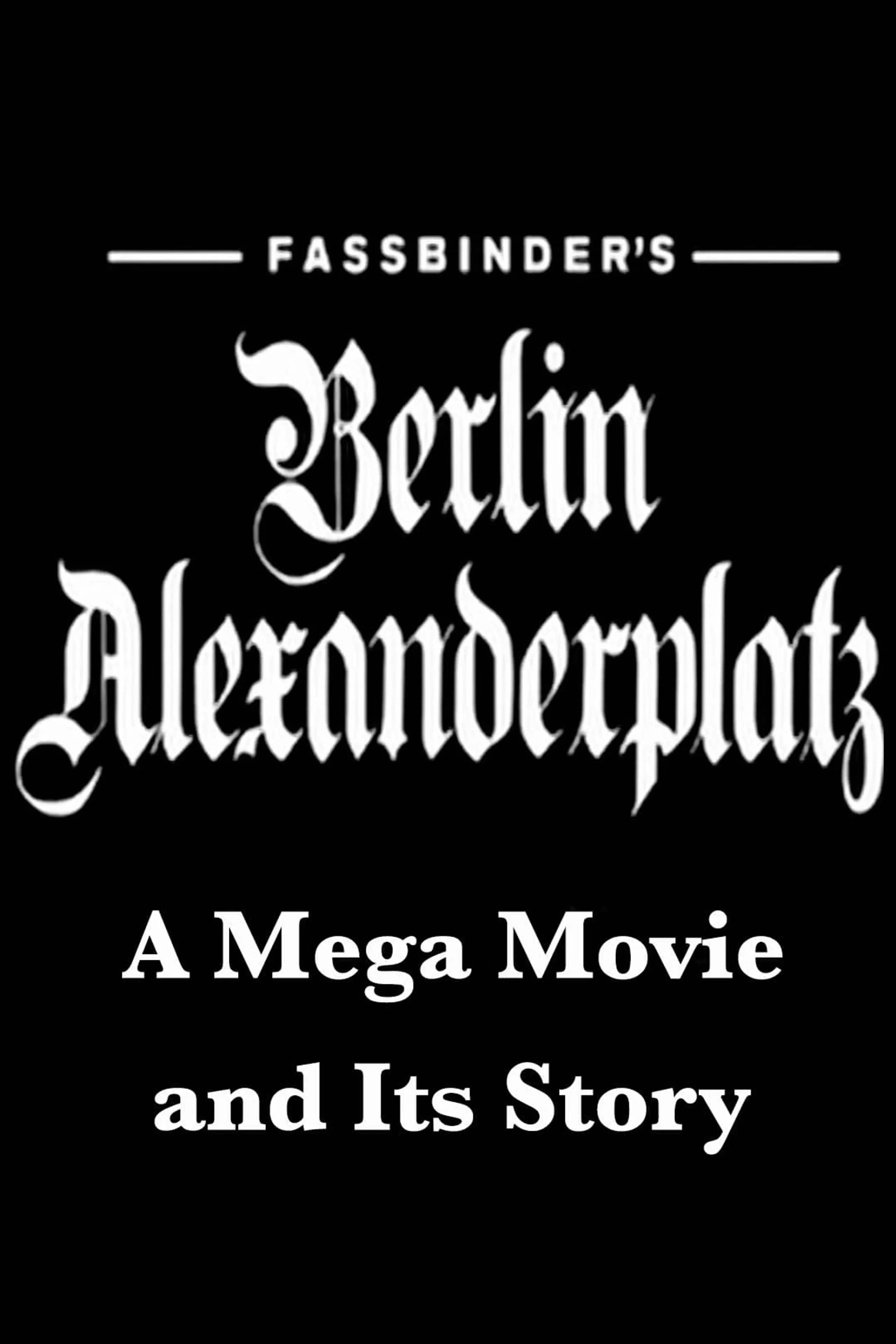 Fassbinders Berlin Alexanderplatz. Ein Megafilm und seine Geschichte