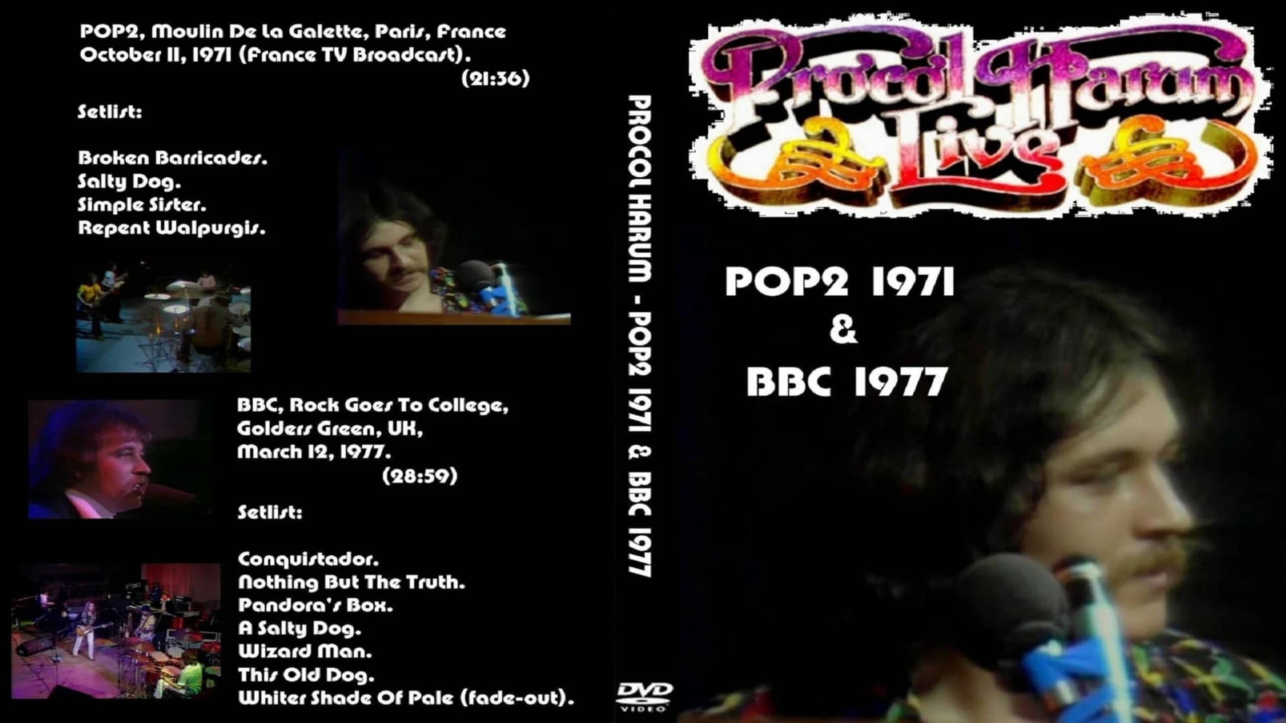Procol Harum - Live  - POP2 (1971) & BBC (1977)