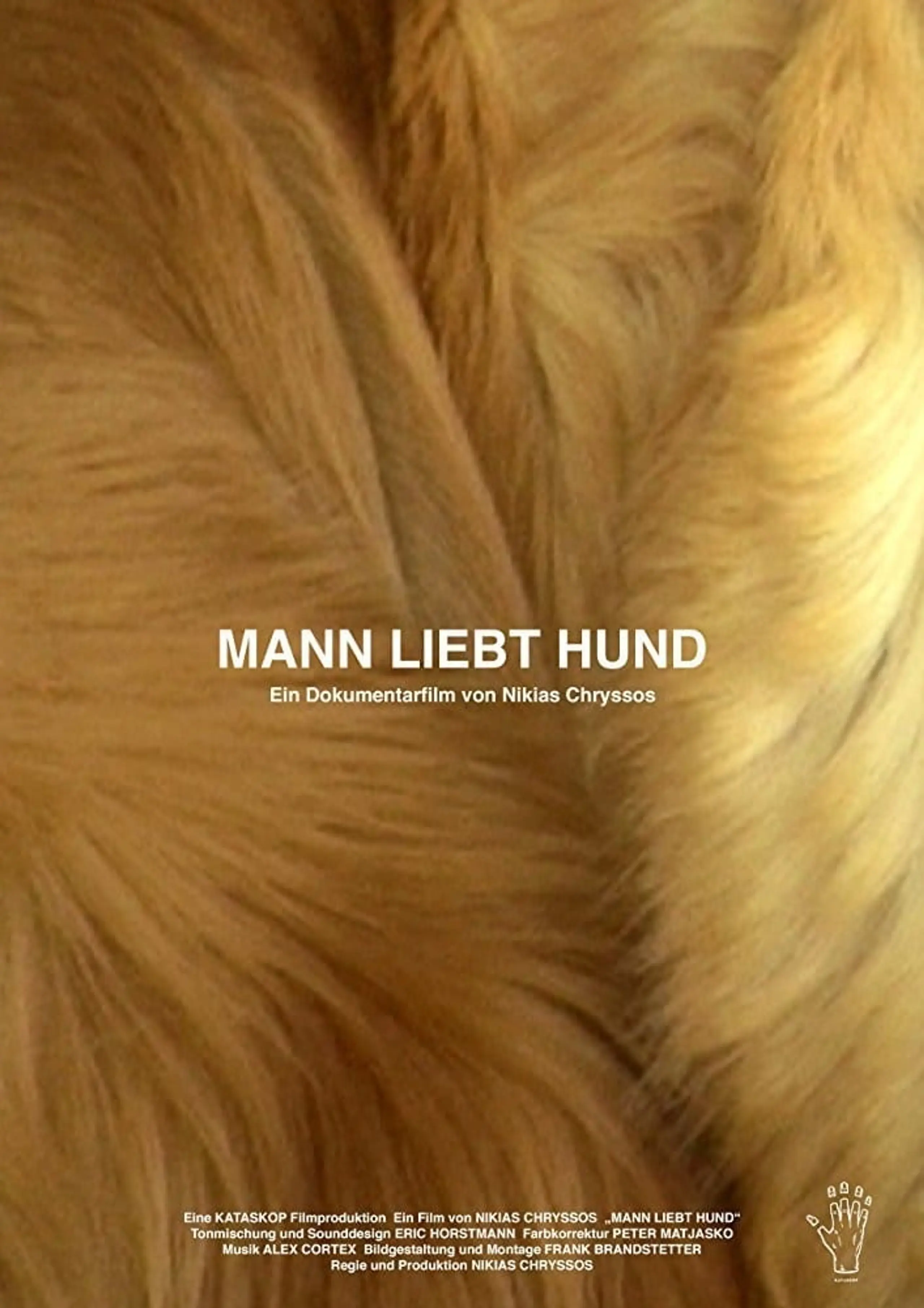 Mann liebt Hund