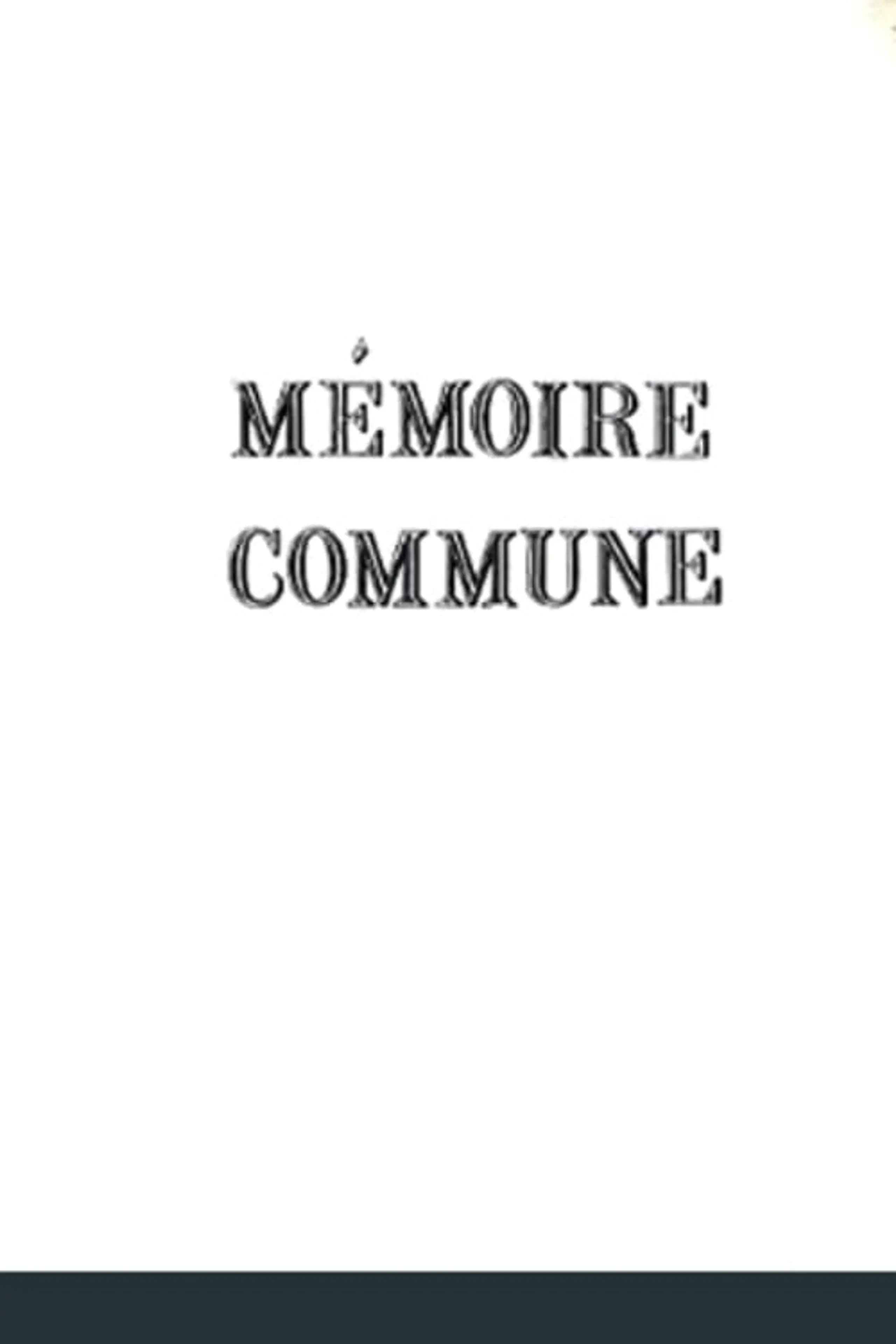 Mémoire commune