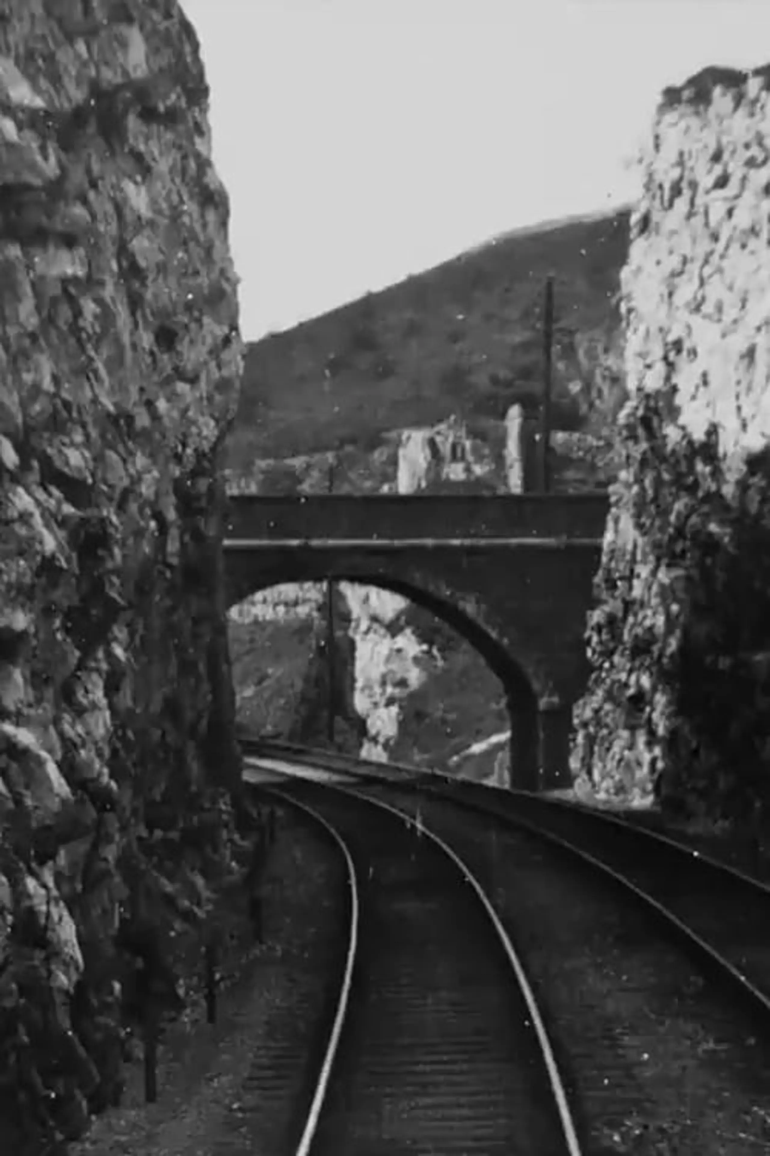 Through Miller's Dale (Near Buxton, Derbyshire) Midland Railway