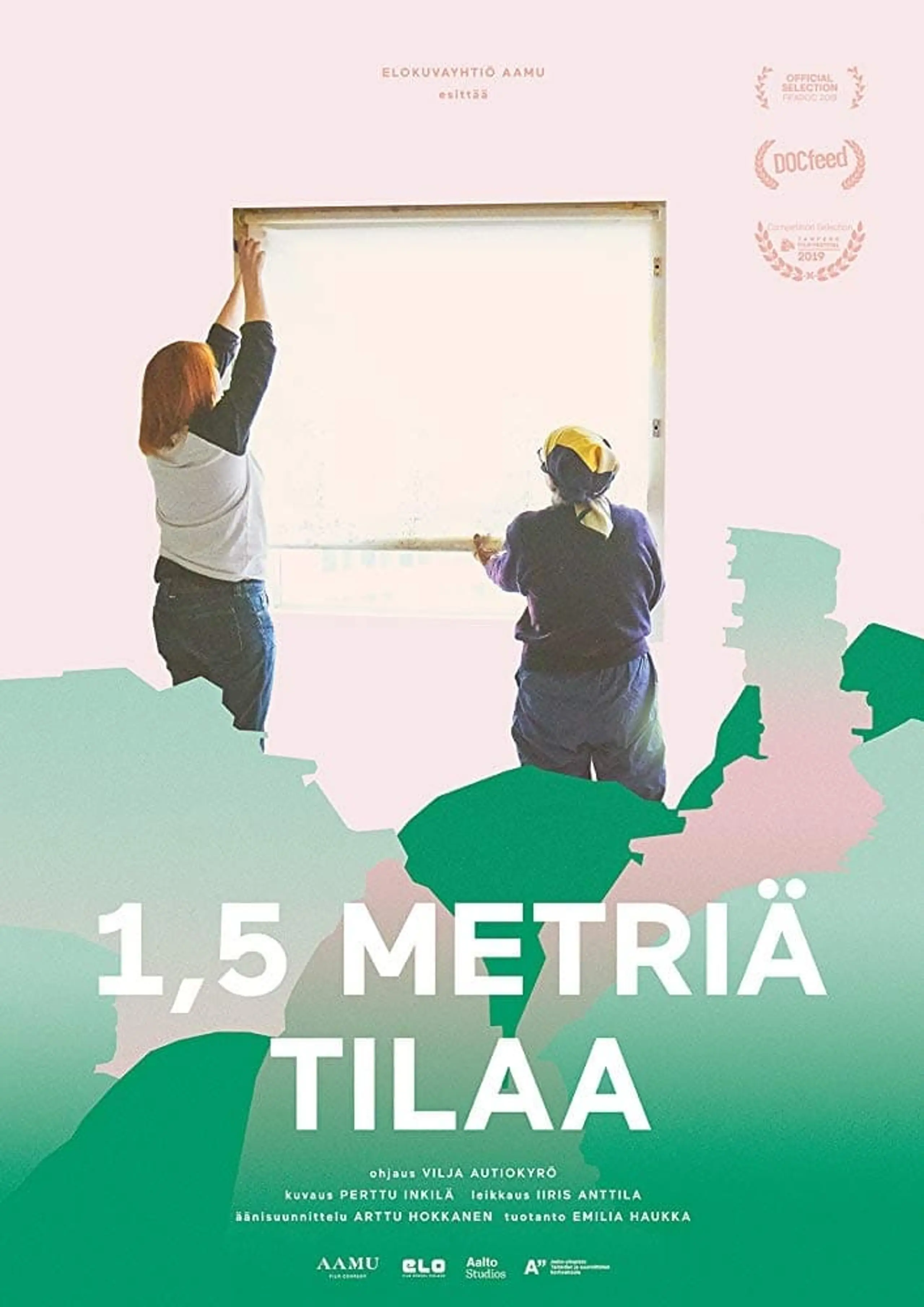 1,5 metriä tilaa