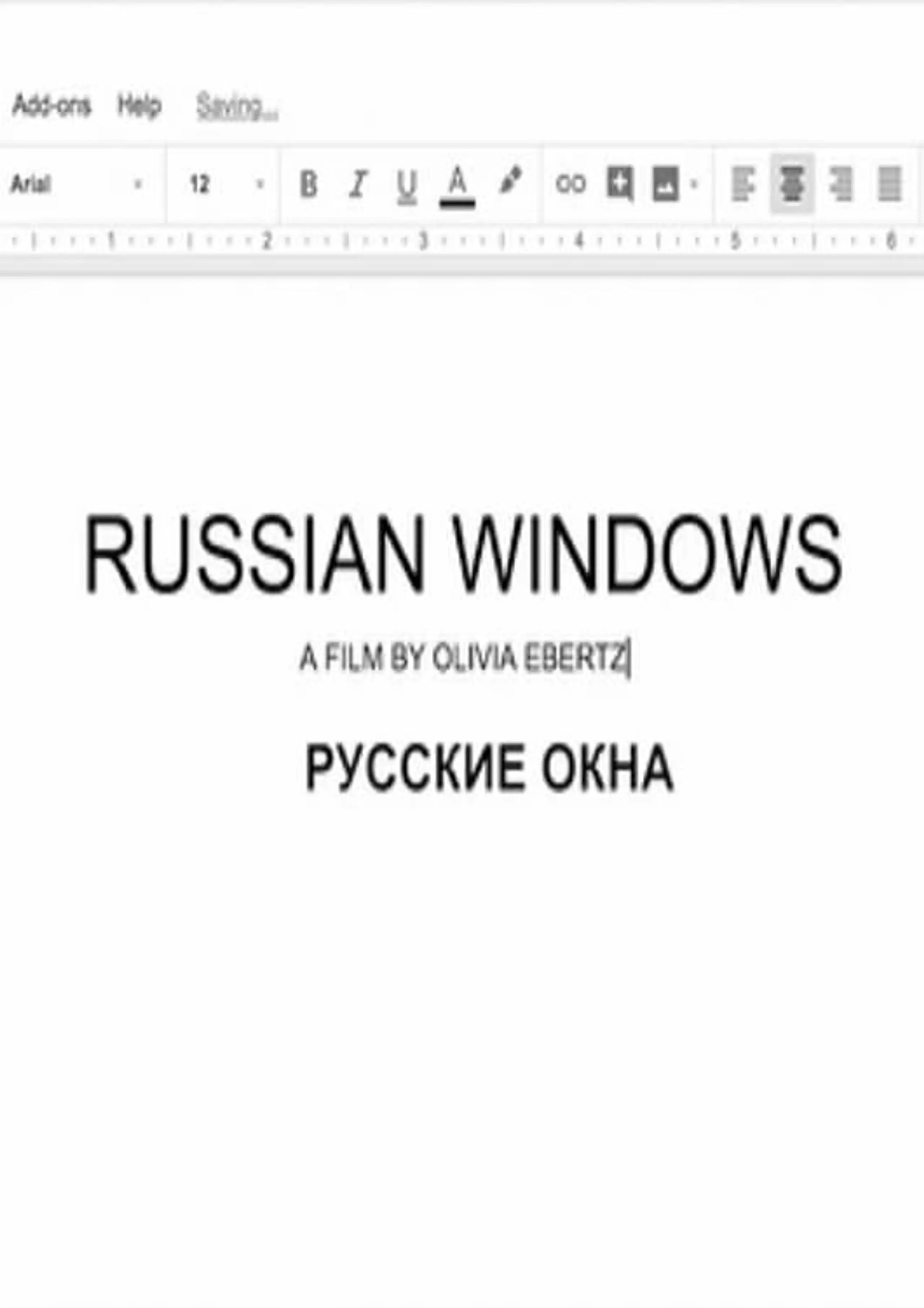 Russian Windows