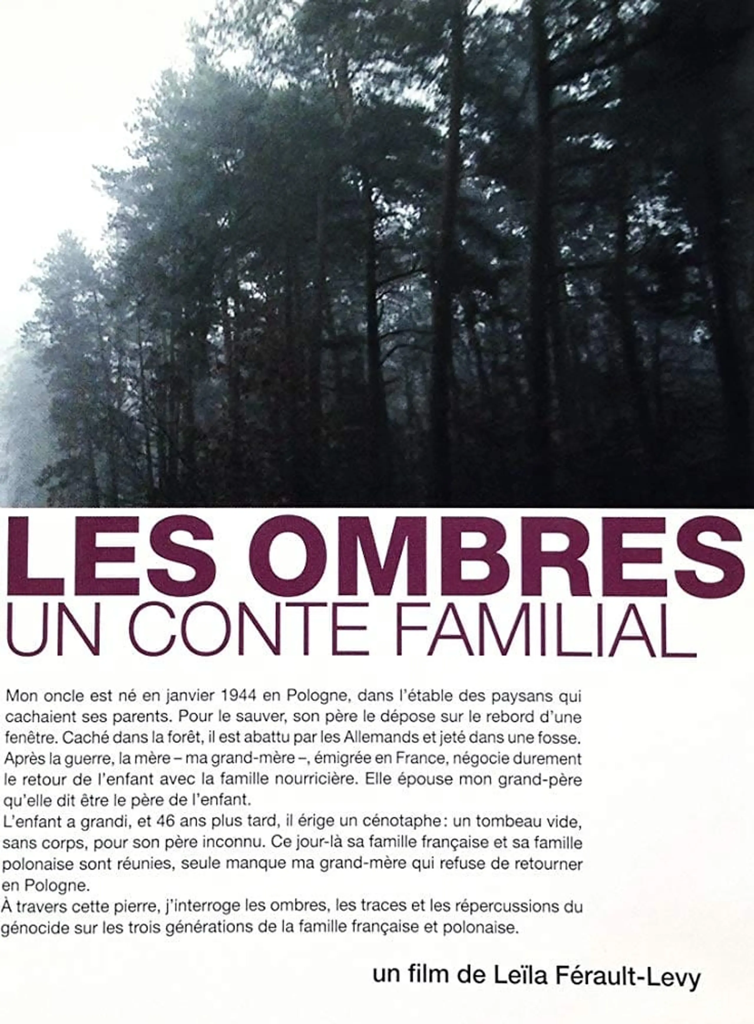 Les ombres, un conte familial