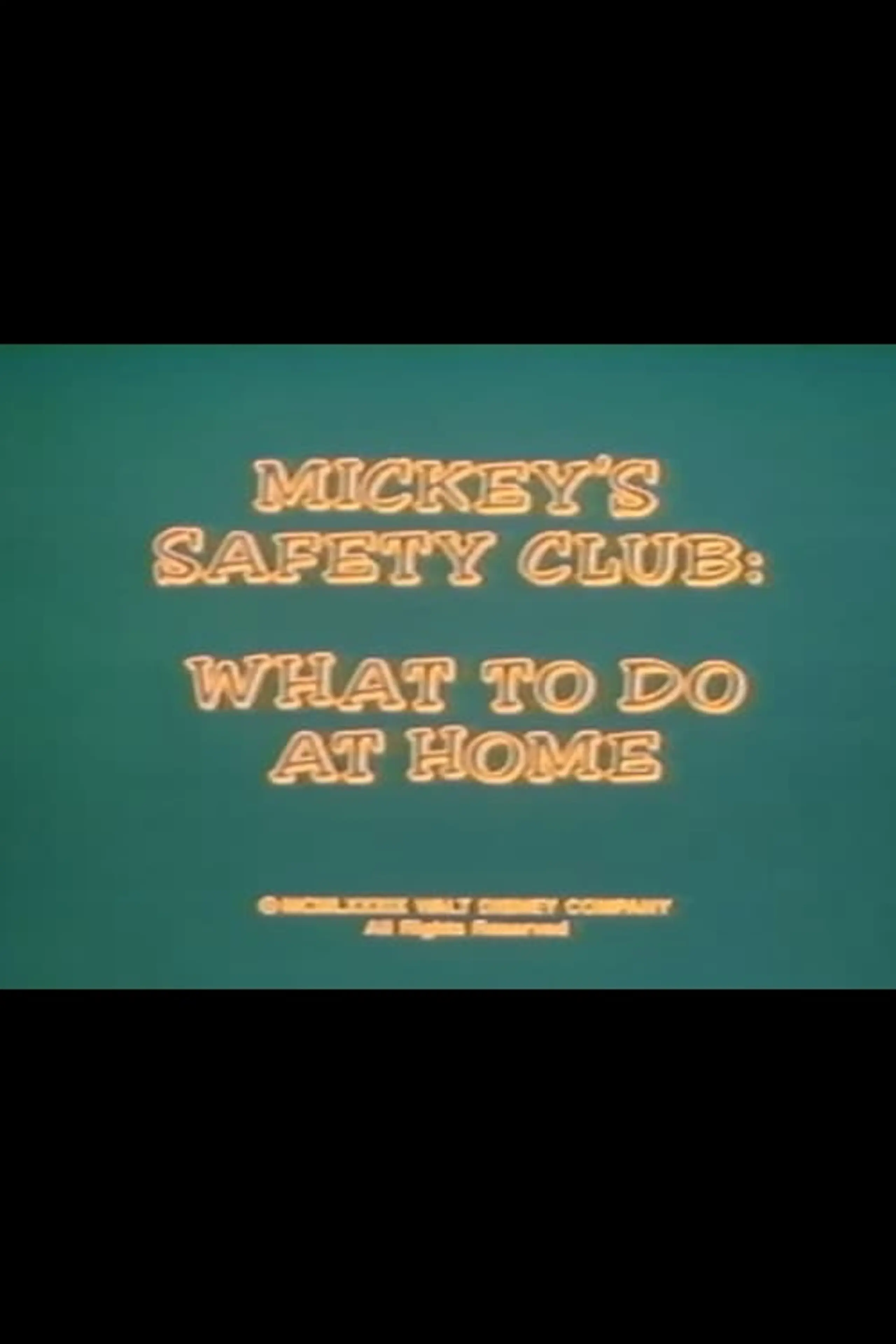 Mickey's Safety Club: What to Do at Home