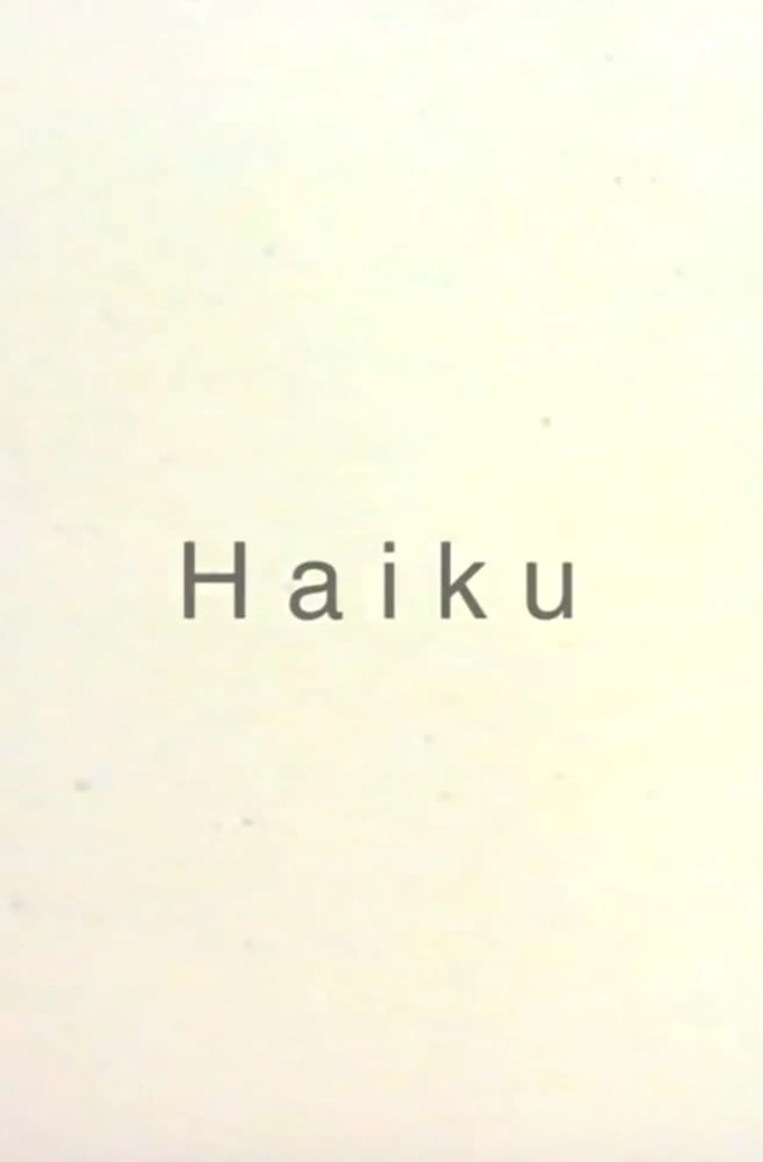 Haiku