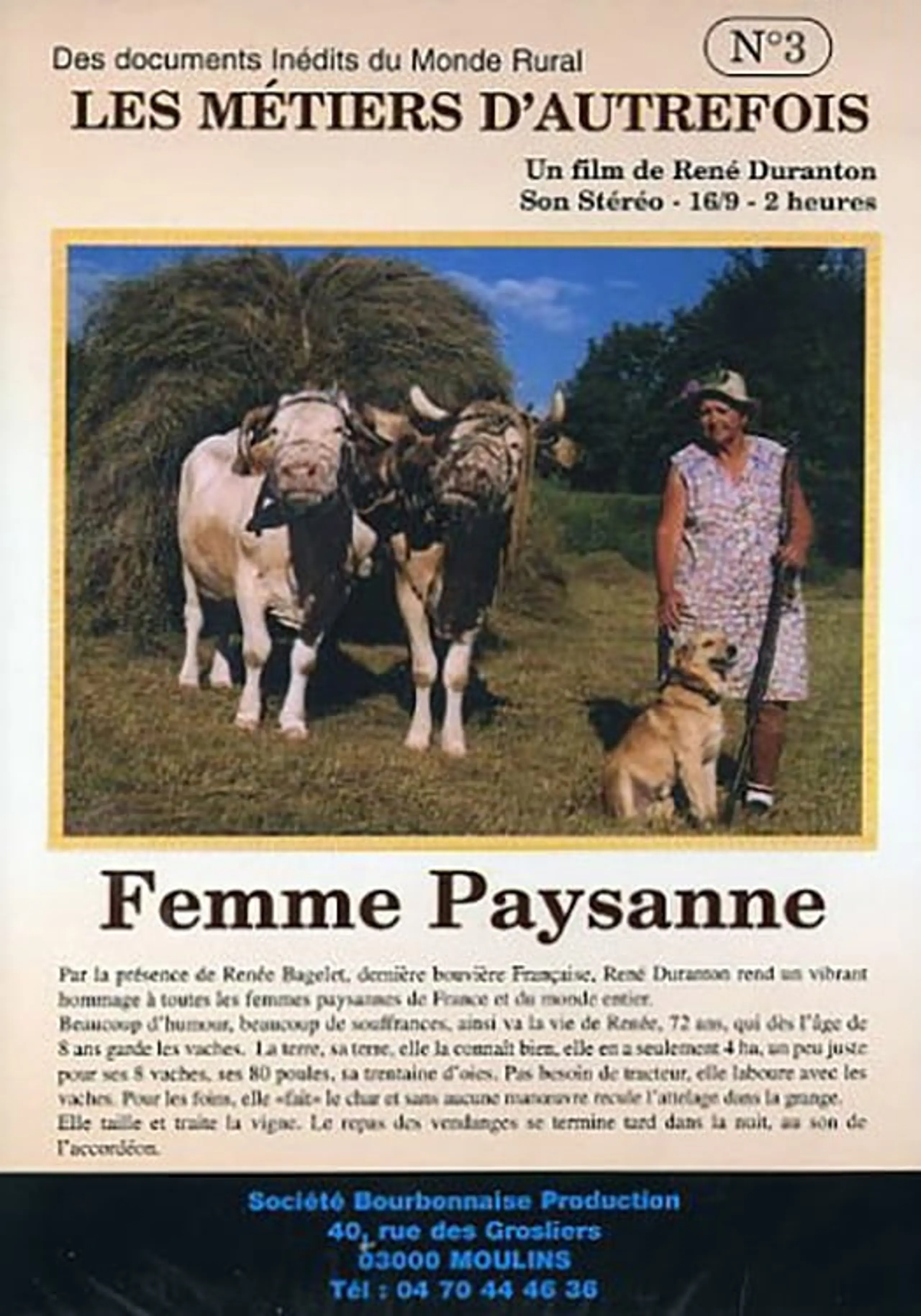 Les métiers d'autrefois : Femme Paysanne