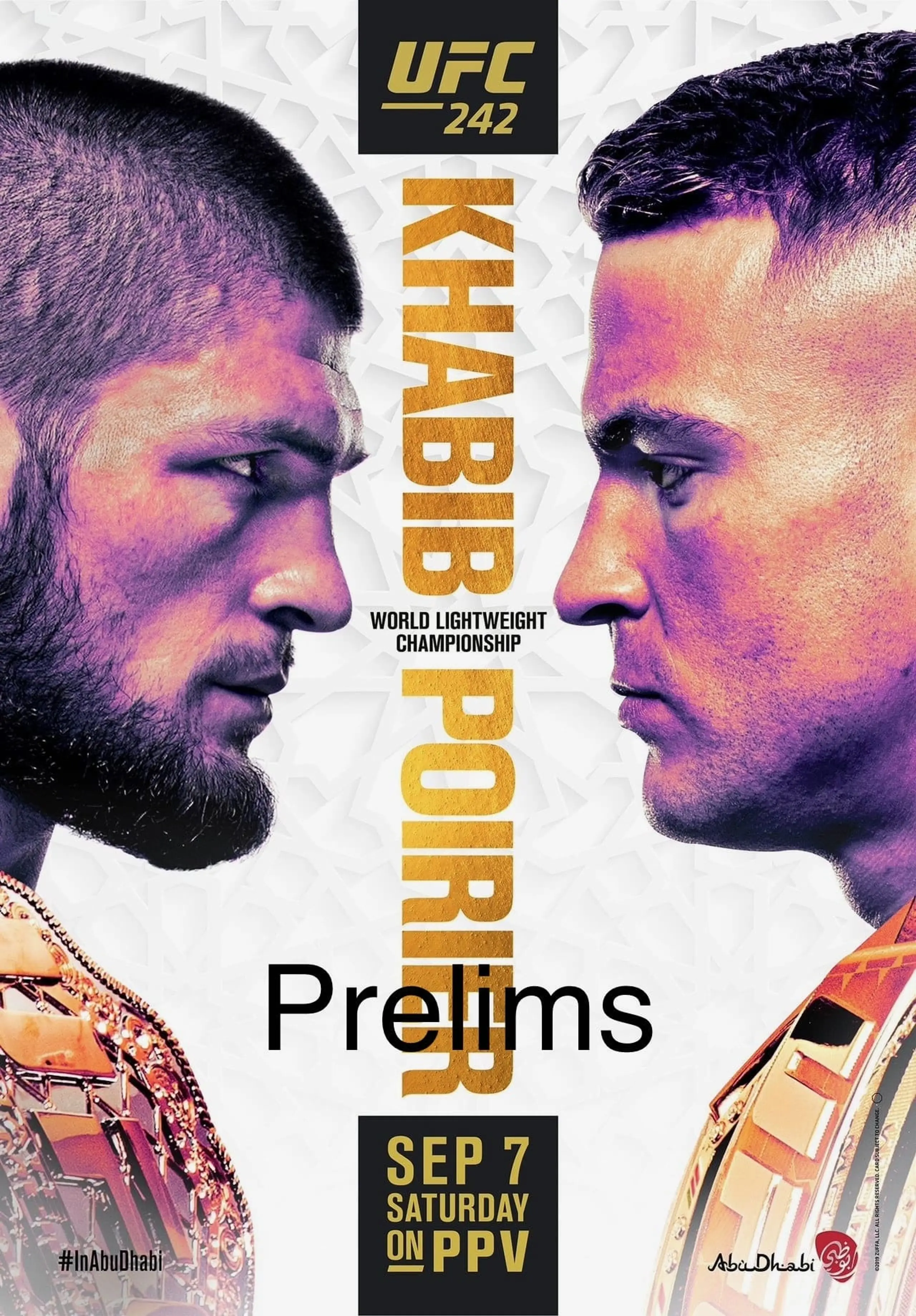 UFC 242 Khabib vs Poirier - Prelims