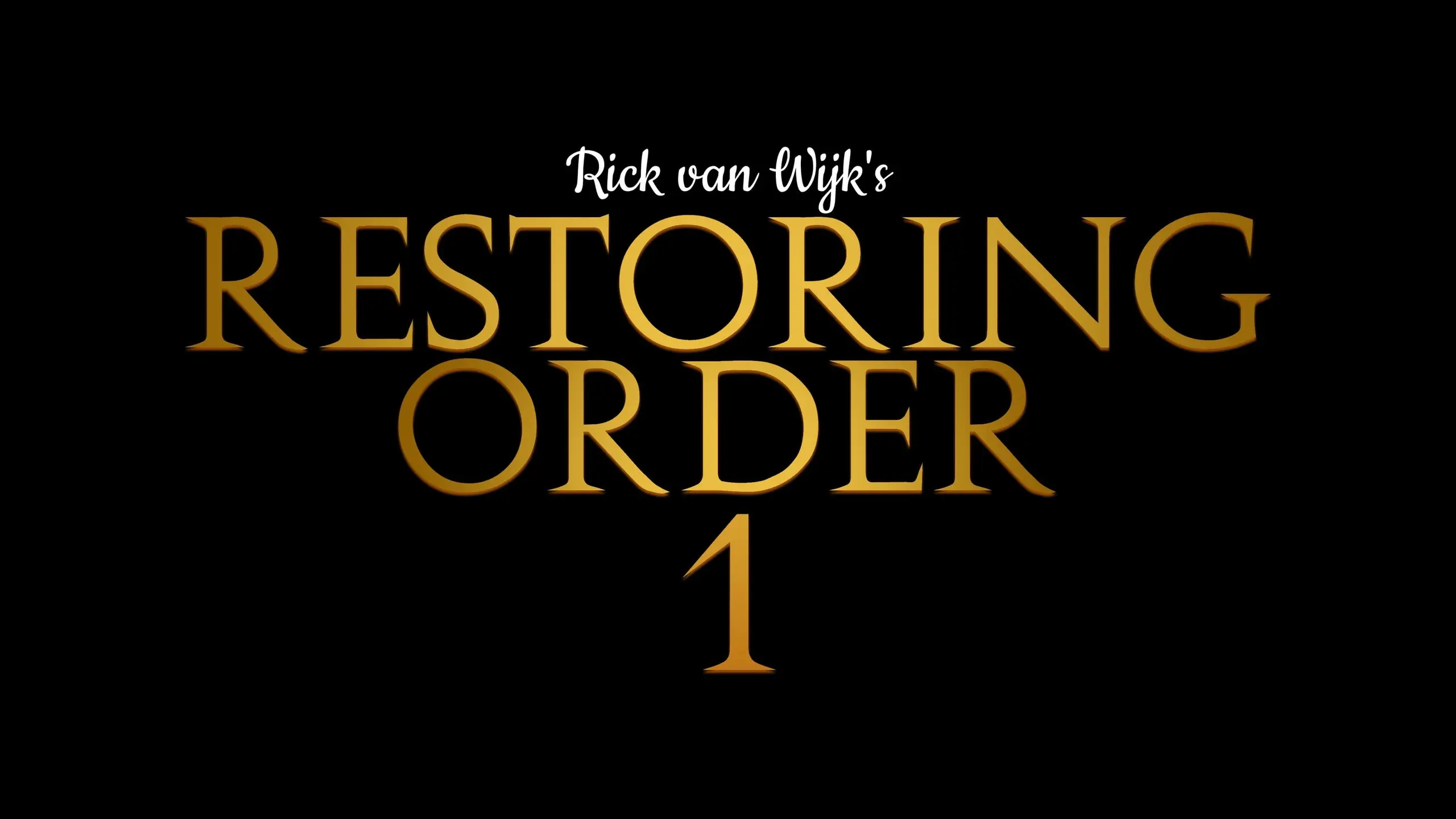 Restoring Order