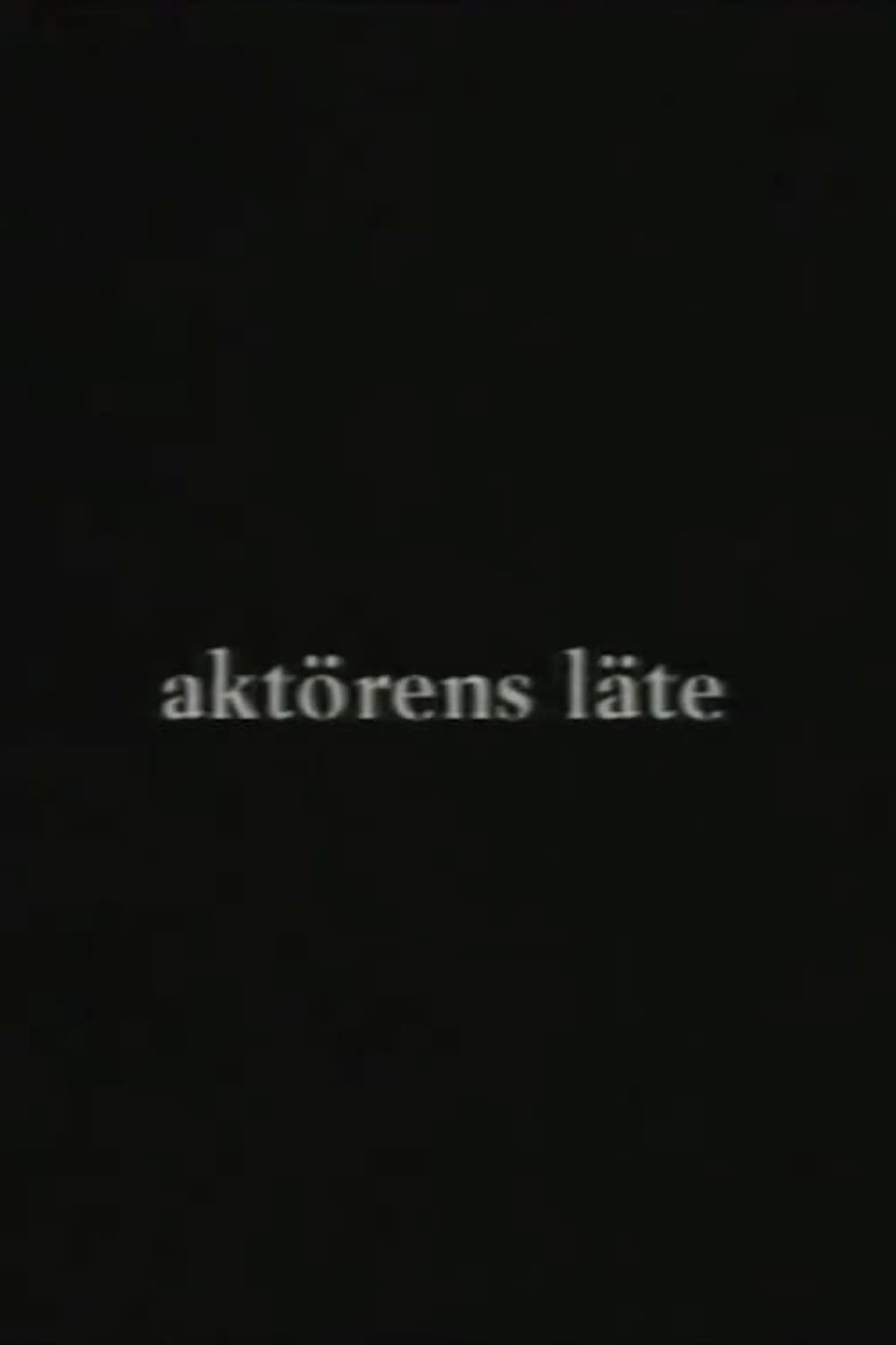 Aktörens läte