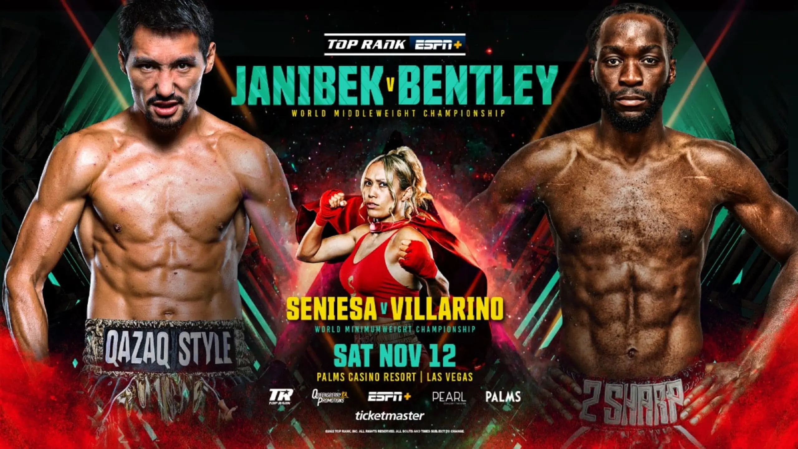 Janibek Alimkhanuly vs Denzel Bentley