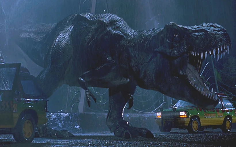 Szene aus dem Film „Jurassic Park“ (1993)