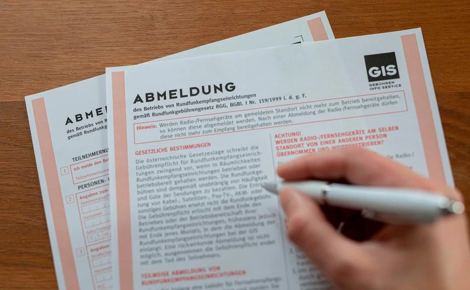 Abmeldeformular der Gebühren Info Service GmbH (GIS)