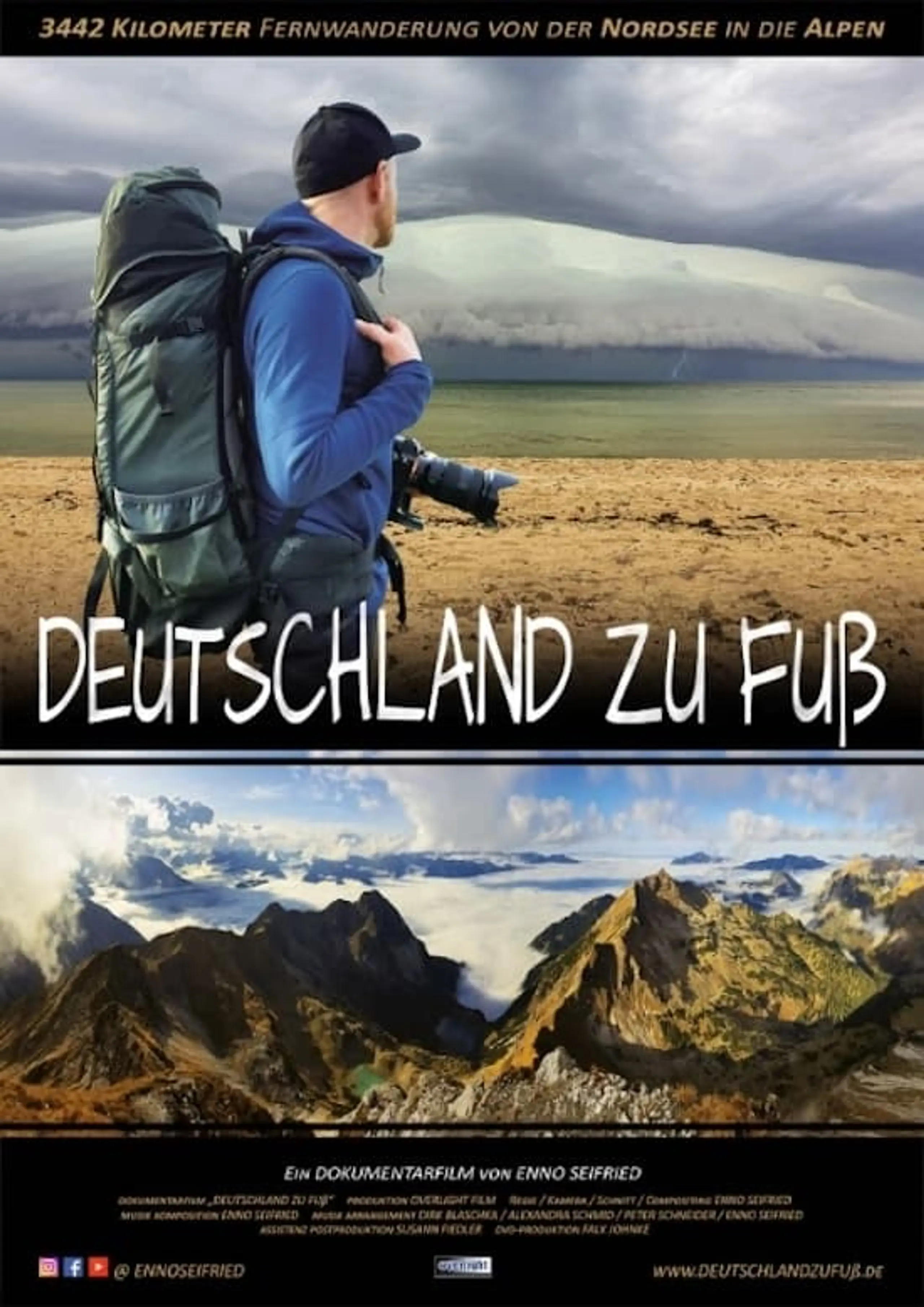 Deutschland zu Fuß - 3442 KM von der Nordsee in die Alpen